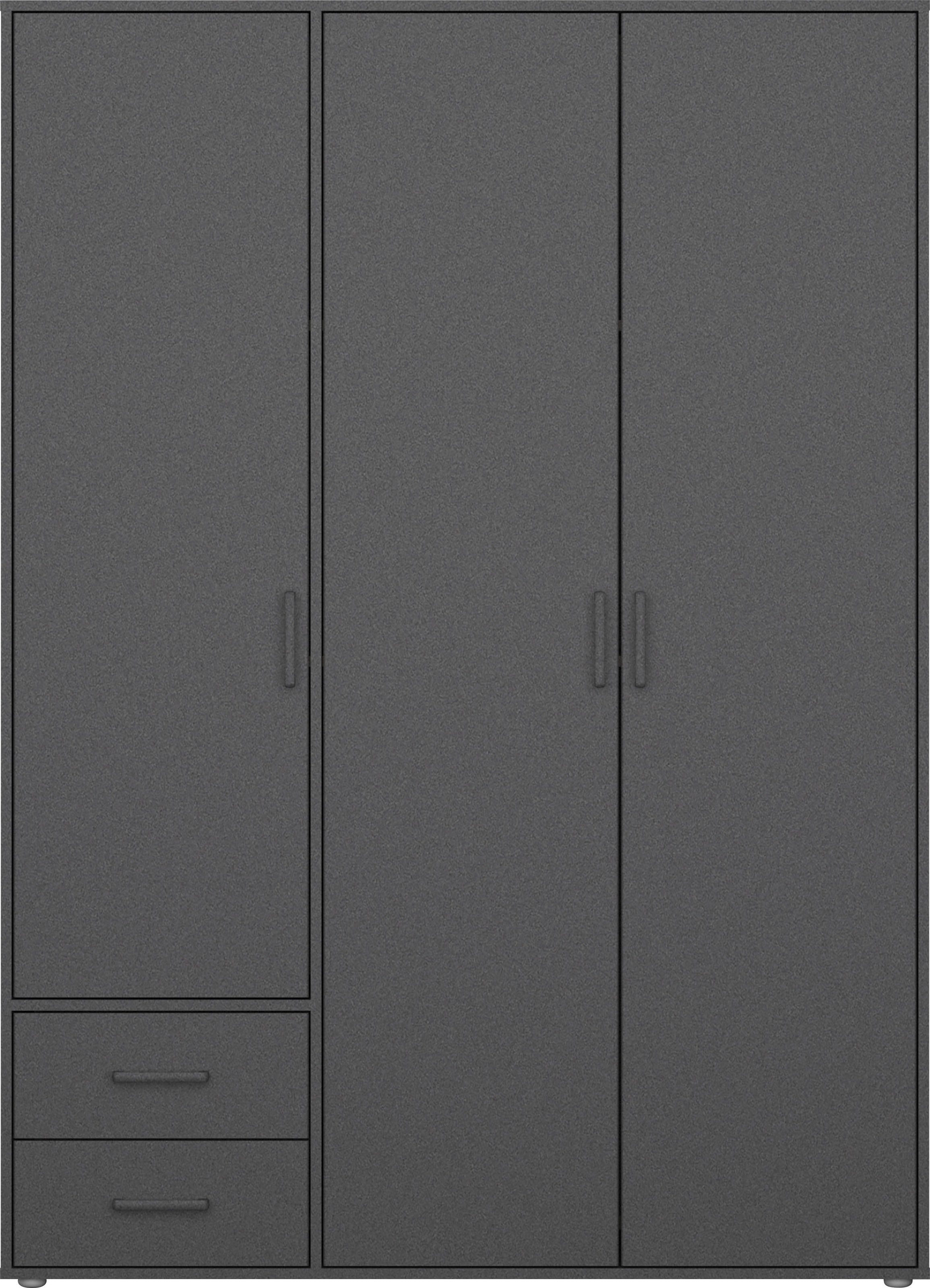 rauch Drehtürenschrank »Voyager, Kleiderschrank mit Außenschubkästen, Garderobe«, (in 3 verschiedenen Ausstattungen BASIC/CLASSIC/PREMIUM), Made in Germany