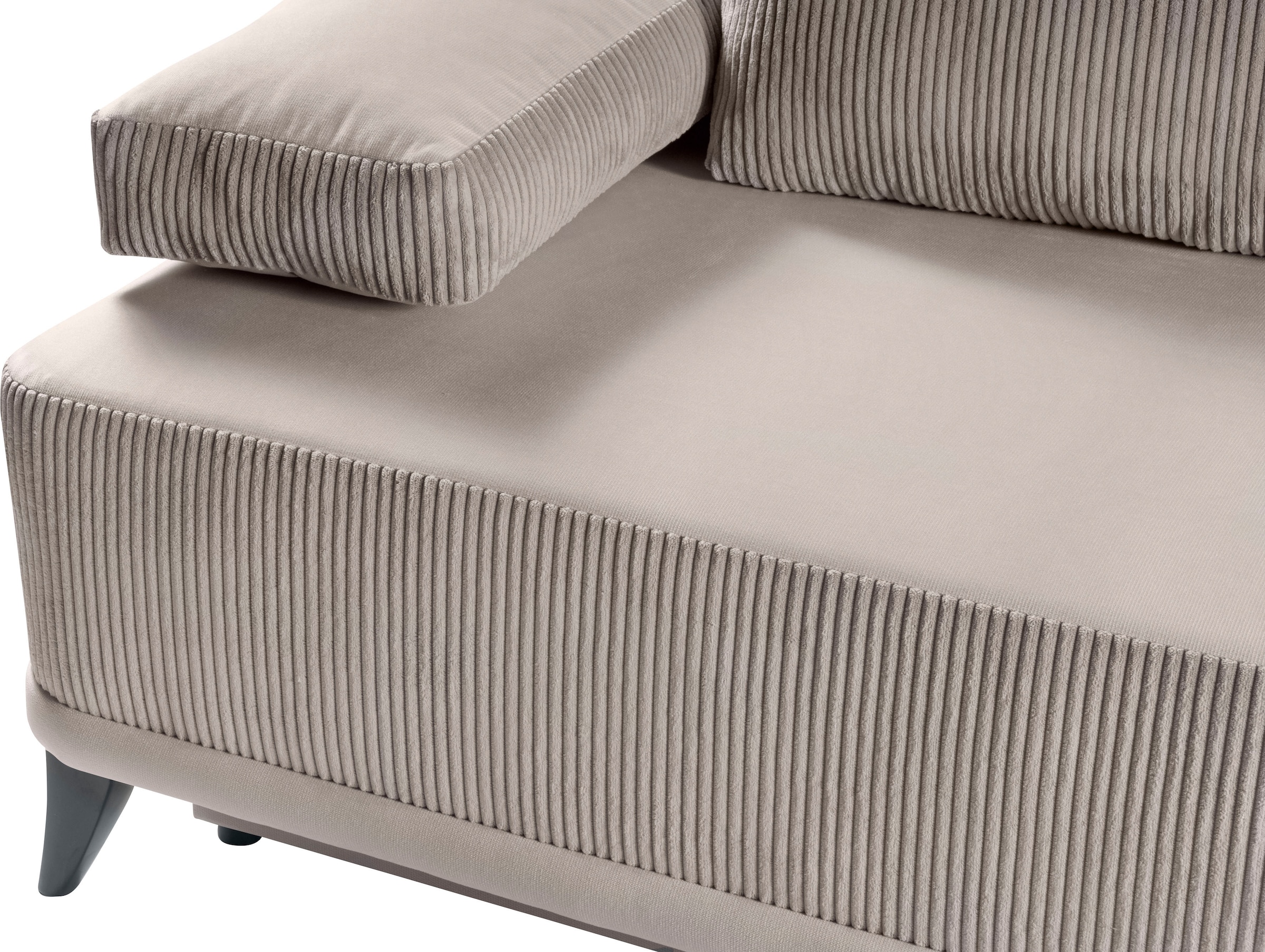 WERK2 Schlafsofa »Rosso 200 cm breit, Federkern, Bettkasten, Bettfunktion« Cord, Schlaffunktion, Bettkasten