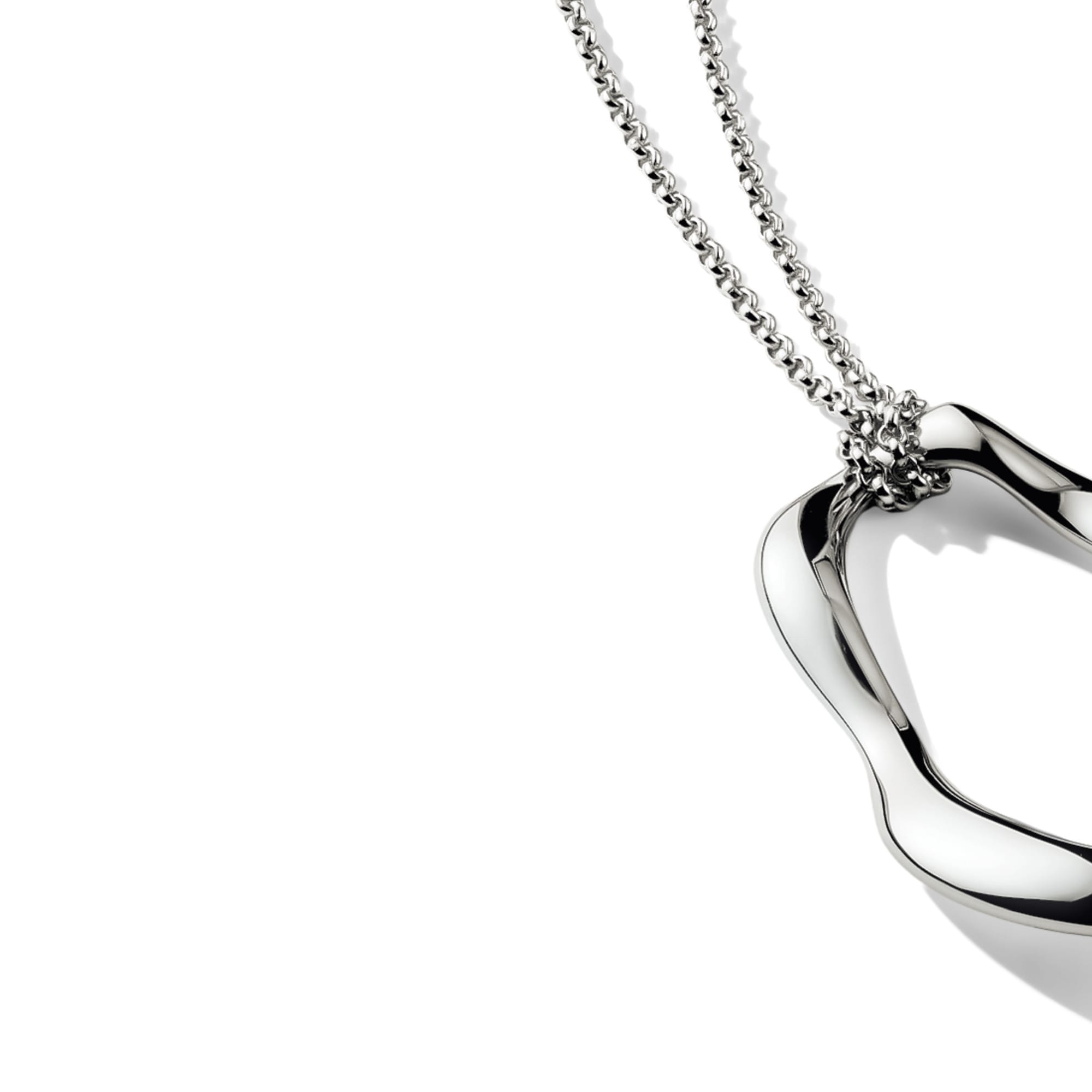 THOMAS SABO Kette mit Anhänger »Natural Beauty Kette mit organisch geformtem Anhänger, Bold Elegance«