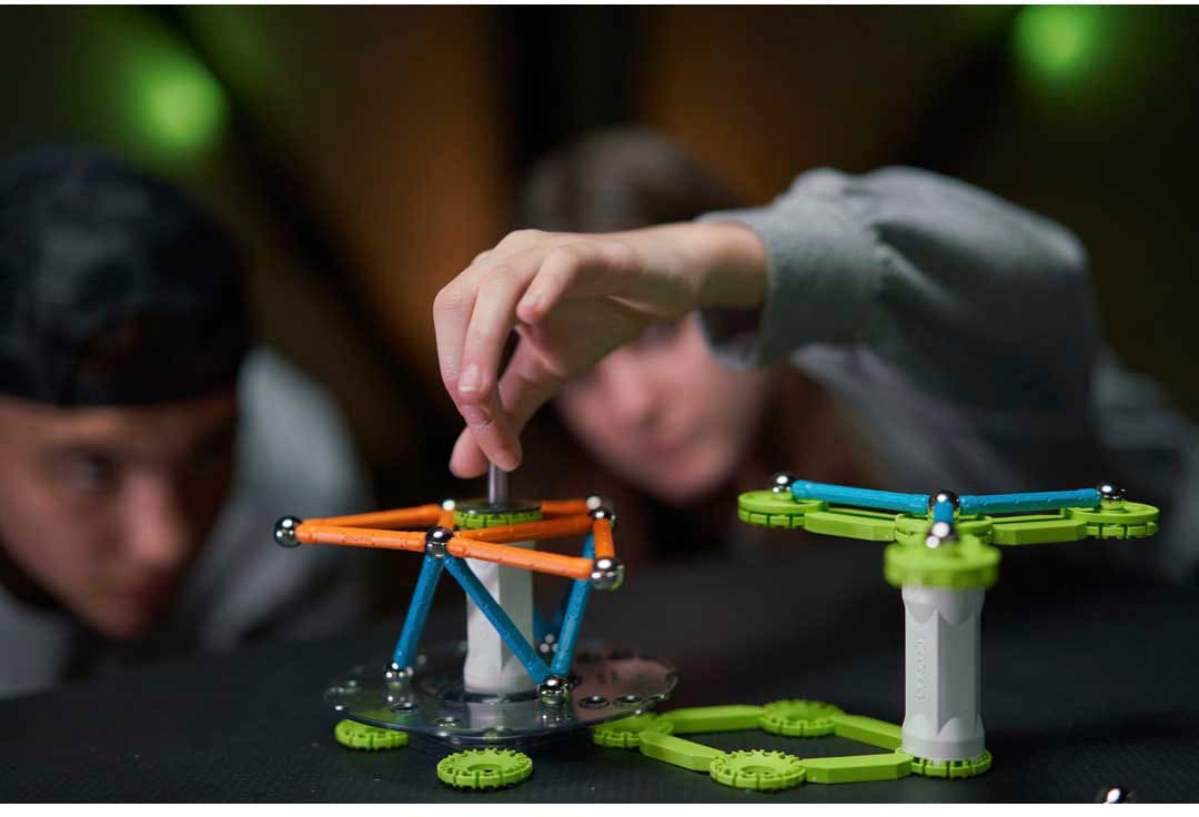 Geomag™ Magnetspielbausteine »GEOMAG™ Mechanics Motion, Recycled Magnetic Gears«, (96 St.), aus recyceltem Material