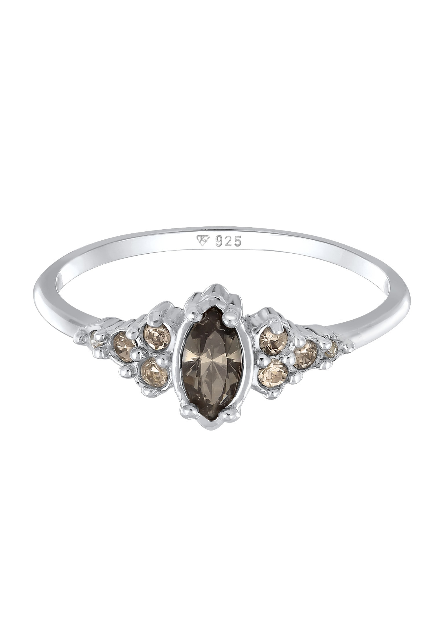 Elli Silberring »Ring Kristall Marquise Klassik Verlobung 925 Silber«