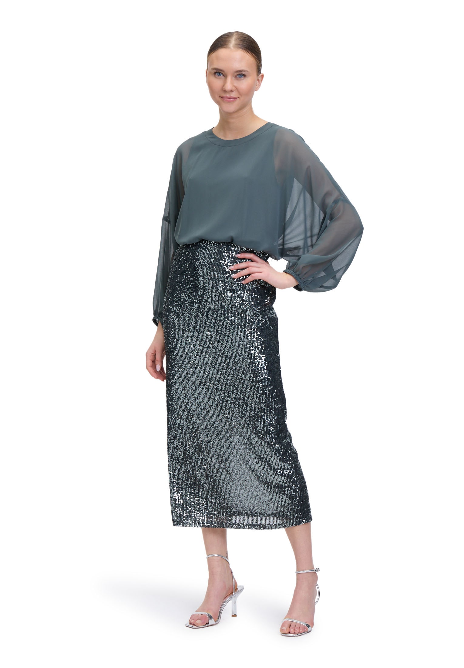 Vera Mont Klassische Bluse »Oversize-Bluse mit Rundhalsausschnitt«