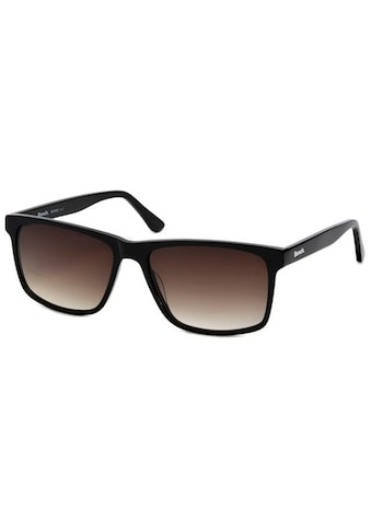 Sonnenbrille, Klassische schwarze Herrensonnenbrille aus brillantem Azetat.
