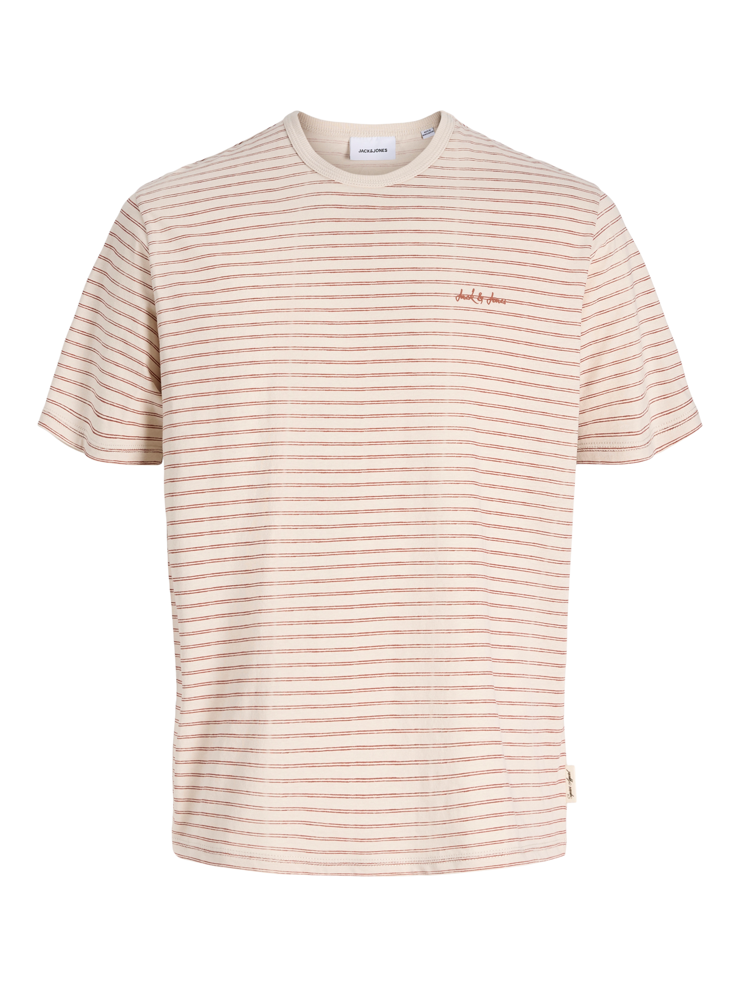 Jack & Jones Rundhalsshirt »JJDEVIN DAYTONA STRIPED TEE SS CREW NECK« Baumwollmischung, relaxed fit