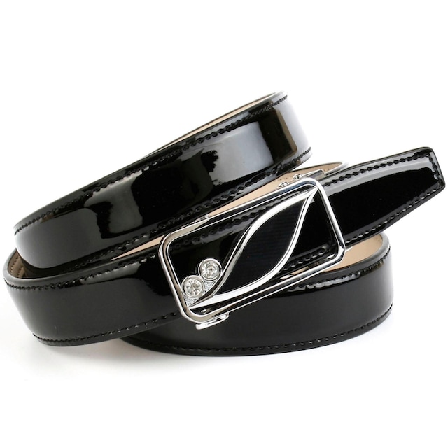 Anthoni Crown Ledergürtel, Lackgürtel in schwarz mit Automatik-Schließe  bestellen bei OTTO