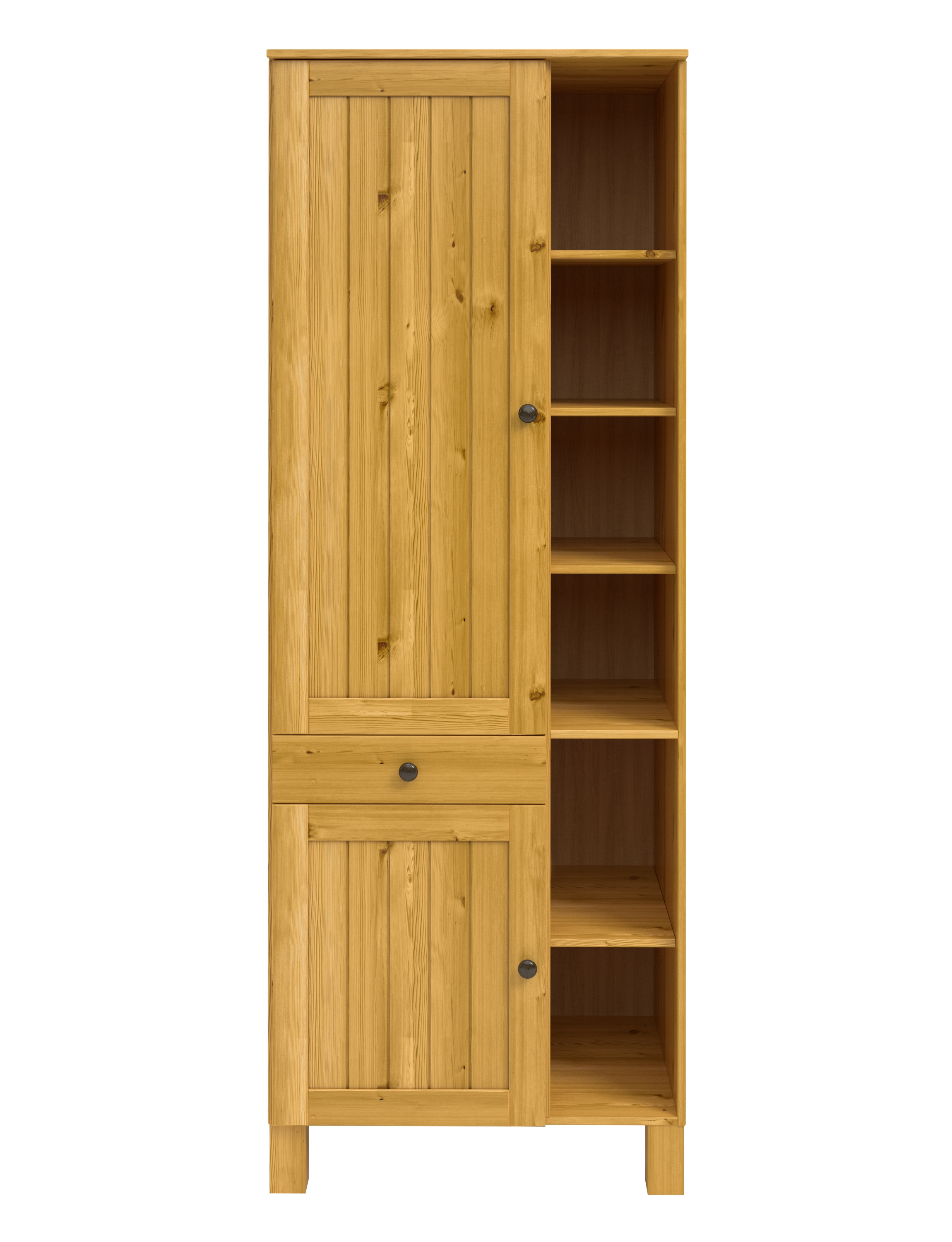 Home affaire Hochschrank »Alby2« Mit Metallgriffen, Breite 75 cm