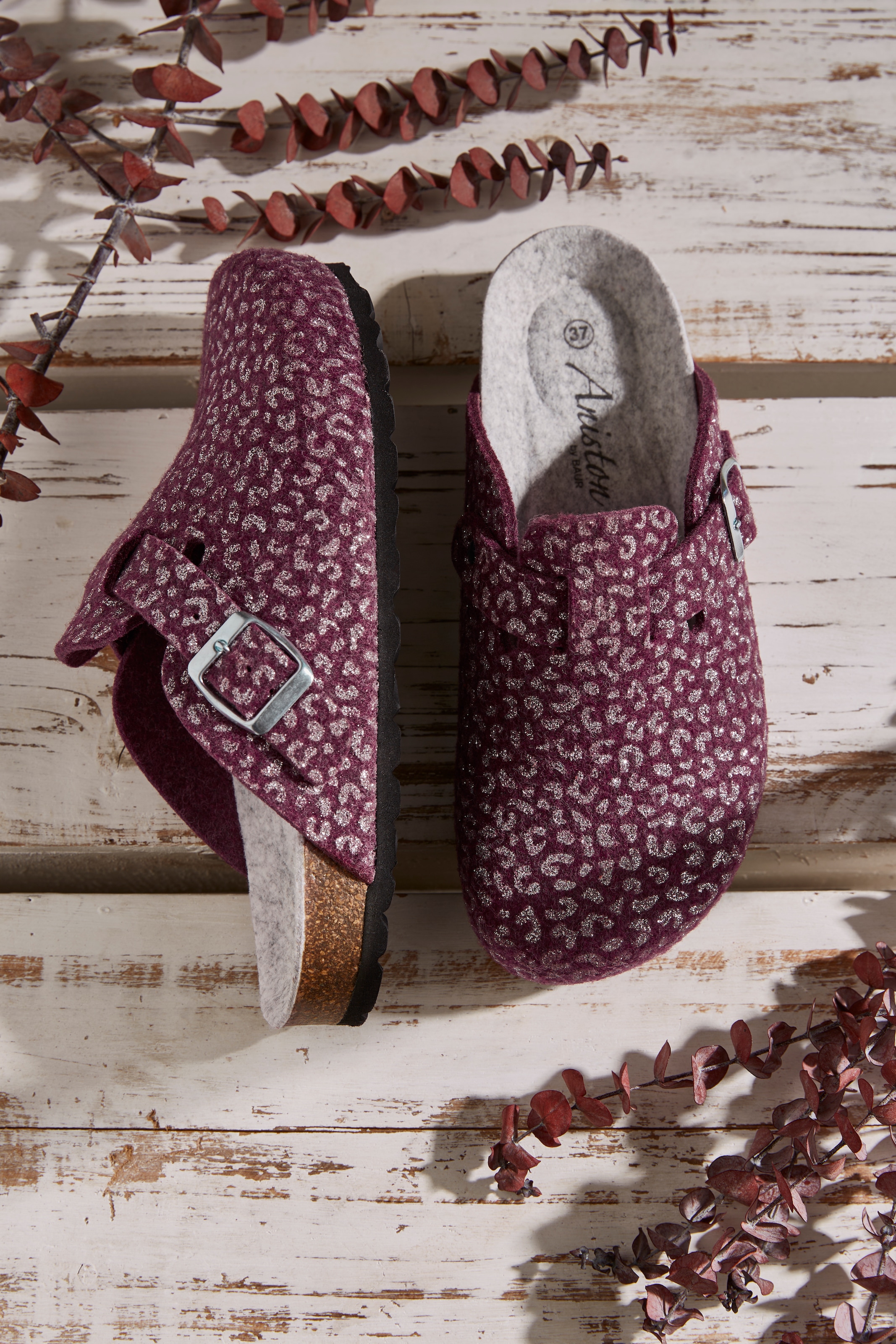 Aniston SHOES Clog, Clog, Hausschuh, Homeslipper, verstellbare Schnalle - NEUE KOLLEKTION