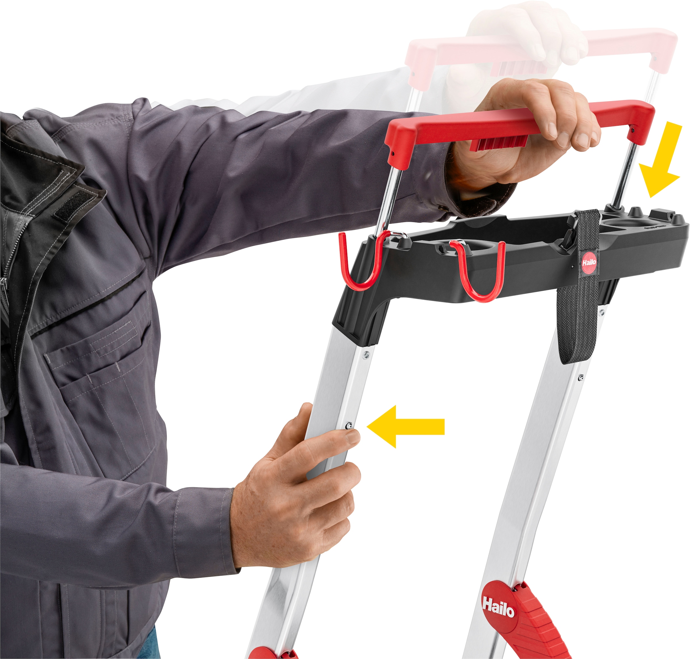 Hailo Stehleiter »L100 TopLine« Alu-Sicherheits-Stehleiter  7 Stufen