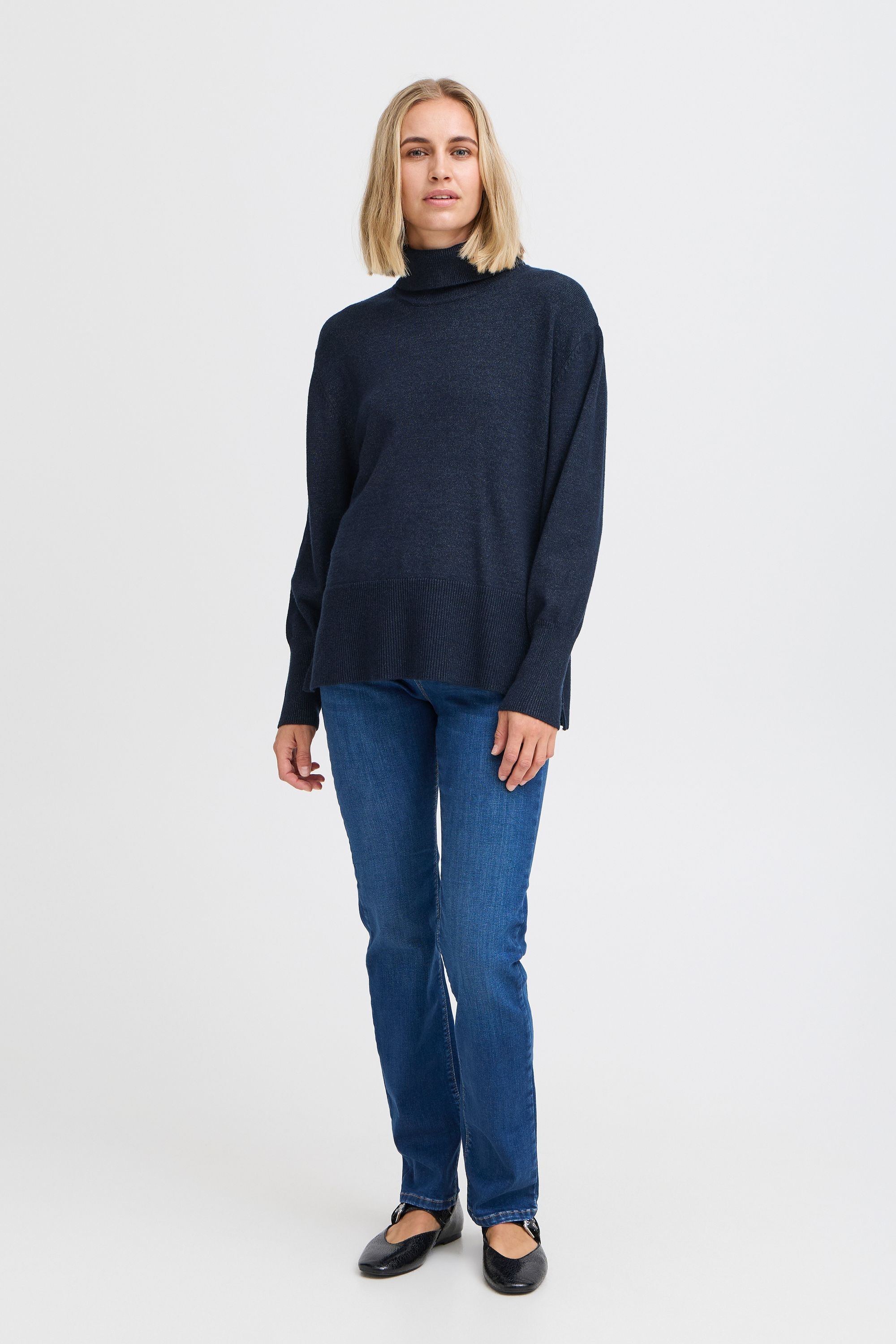 Pulz Jeans Strickfleece-Pullover »Strickpullover PZSTEFFI Roll Neck«