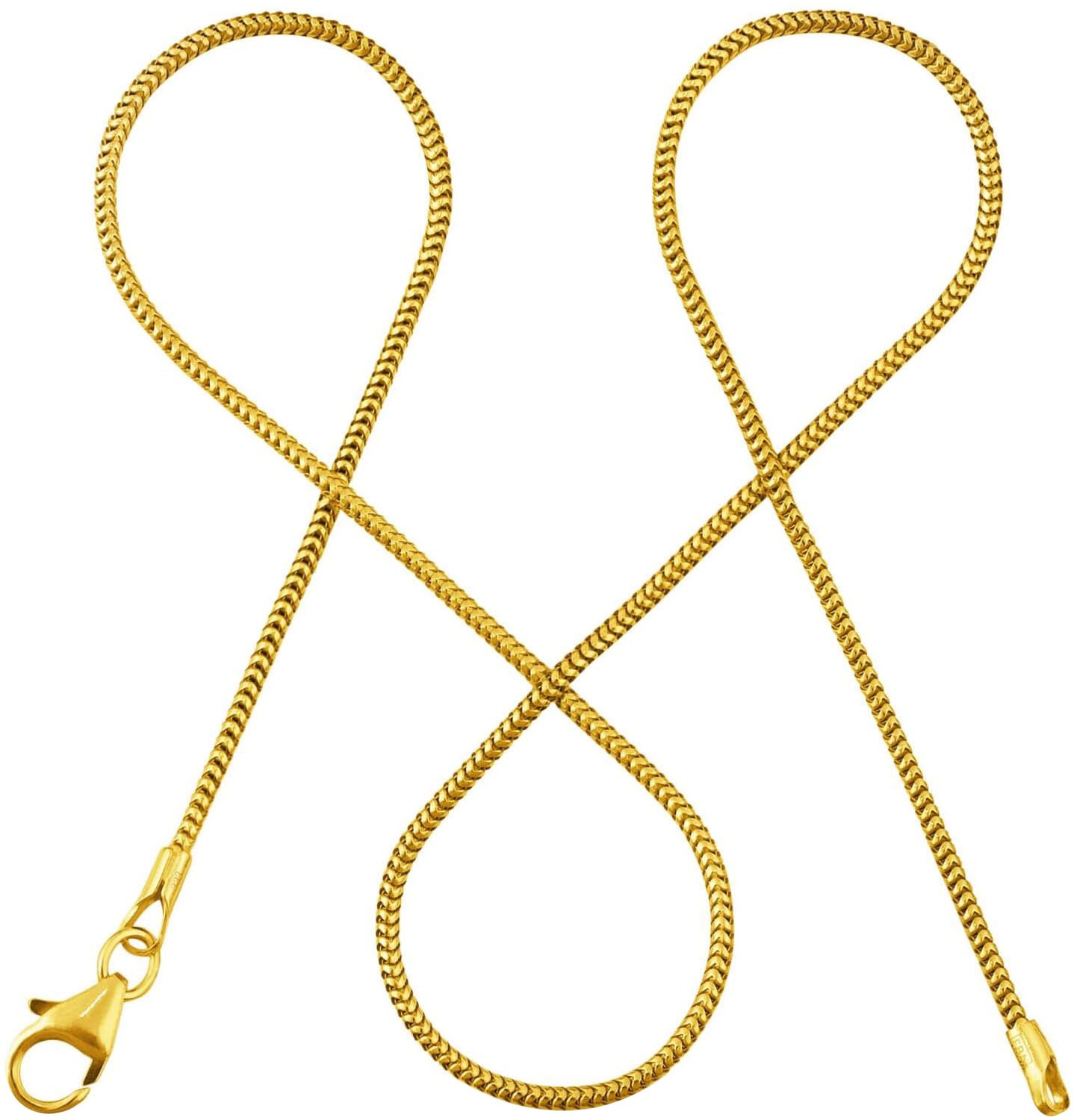 Modabilé Collierkettchen »Schmuck Geschenk Silber 925 Halsschmuck Schlangenkette Heartfelt« Made in Germany in goldfarben, Größe Breite: 1,2 mm