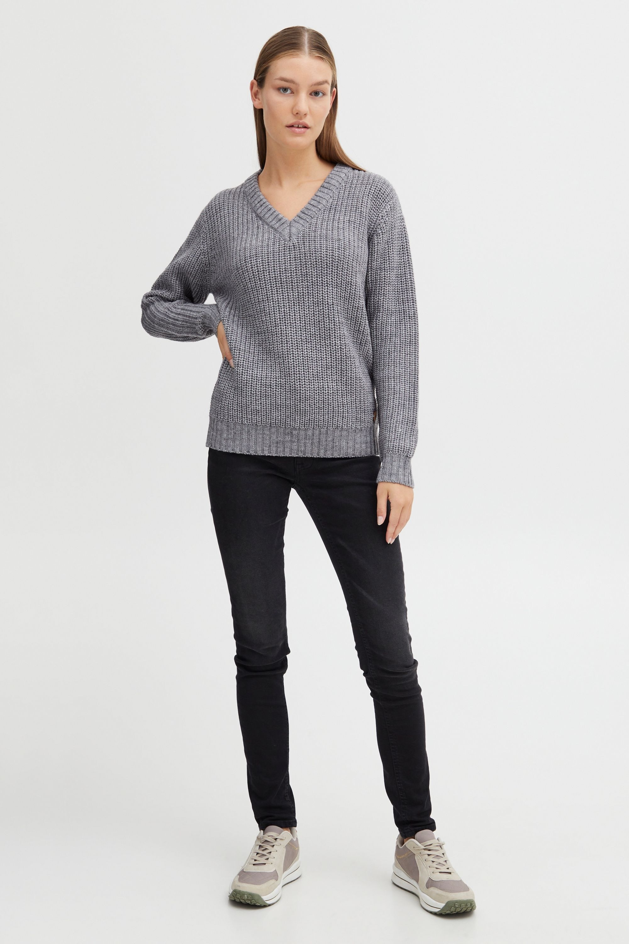 OXMO Strickfleece-Pullover »Strickpullover OXNanny«
