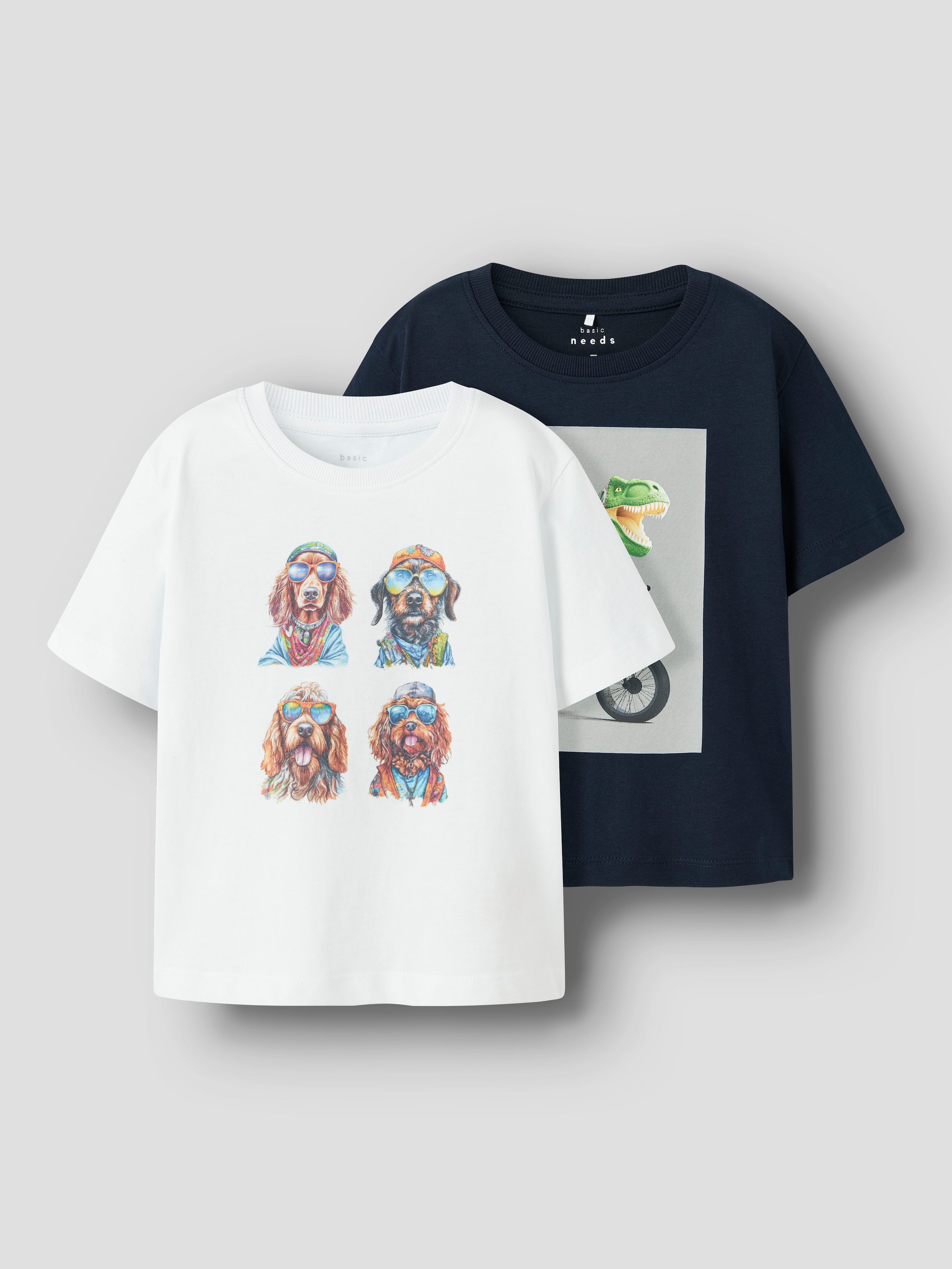 Name It T-Shirt »NMMVOTO 2P SS NREG TOP«, (Packung, 2 tlg.)