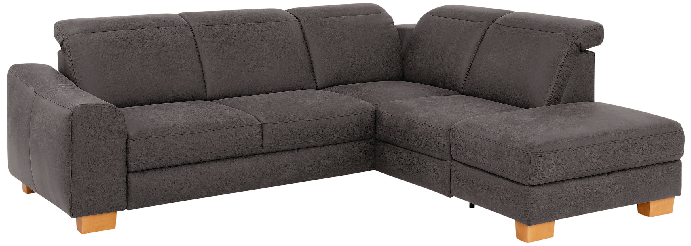 Home affaire Ecksofa »Dundee L-Form«, wahlweise mit Kopfteilverstellung und zusätzlich mit Bettfunktion
