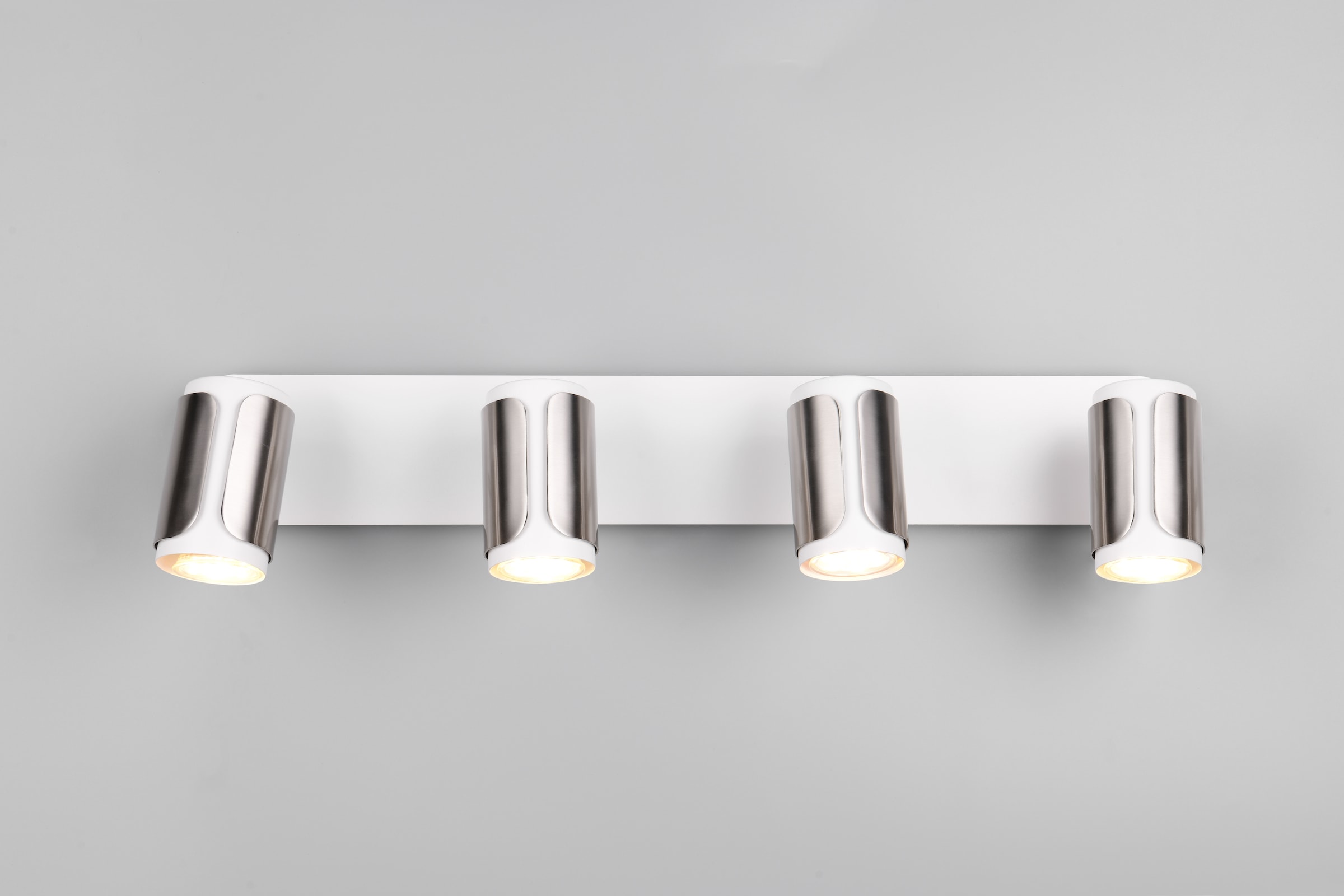 TRIO Leuchten Deckenstrahler »GILLAN, Spot 4-flammig, exkl 4x GU10 max 10W, 60x16x12 cm (B/H/T)« GU10 1 Stk. warmweiß - kaltweiß als Wandstrahler oder Deckenstrahler montierbar, Spots schwenkbar