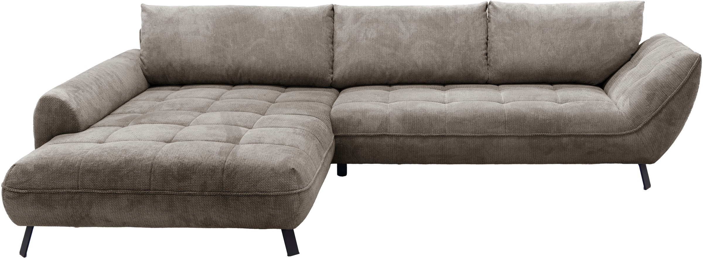 exxpo - sofa fashion Ecksofa »Biarritz modern und elegantes Mega Sofa mit tollem Sitzkomfort, L-Form«, XXL– Longchair Ecke in hochwertiger Verarbeitung, Stellmaße 324x203cm