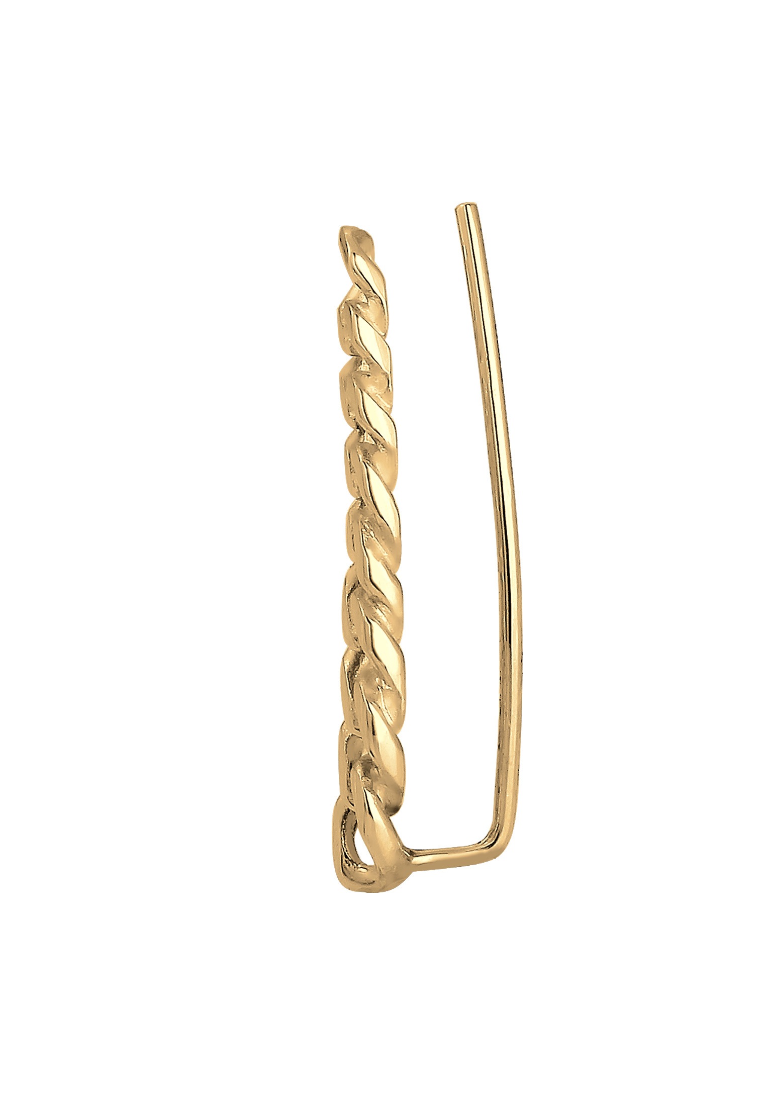 Elli Ohrklemme »Ohrringe Single Earclimber Panzerkette 925 Sterling Silver«