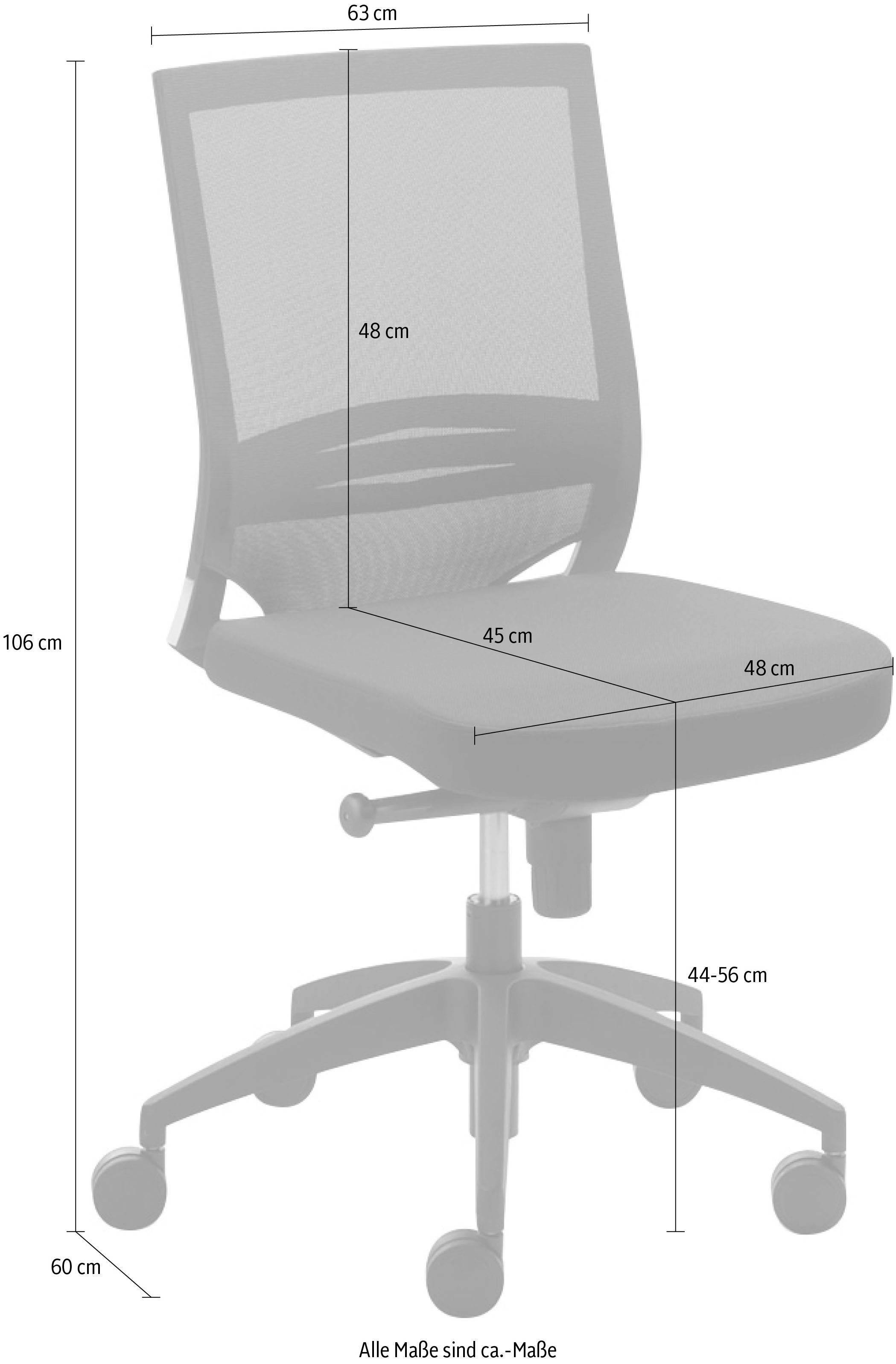 Mayer Sitzmöbel Bürostuhl, Polyester, "myOPTIMAX"