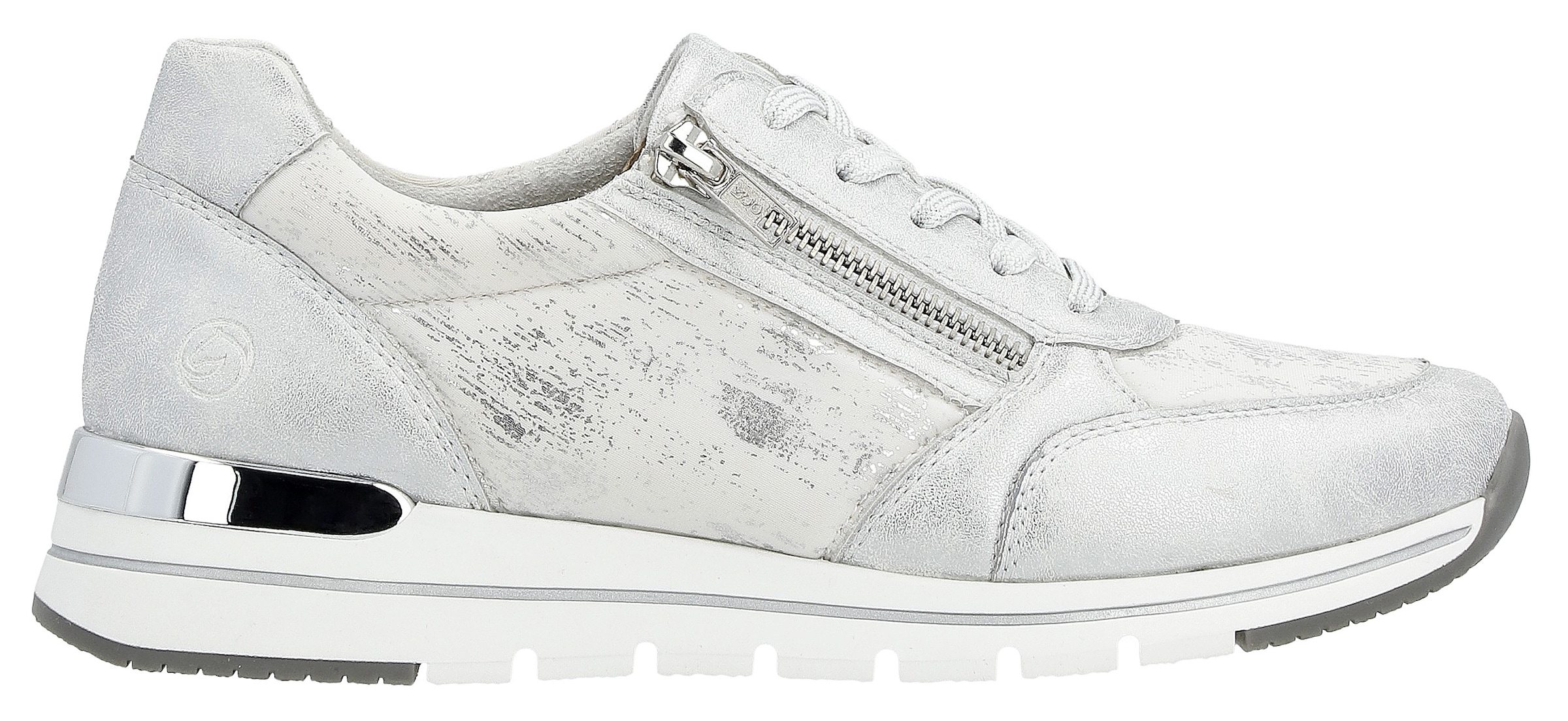 Remonte Keilsneaker  mit seitlichem Reißverschluss, Freizeitschuh, Halbschuh, Schnürschuh