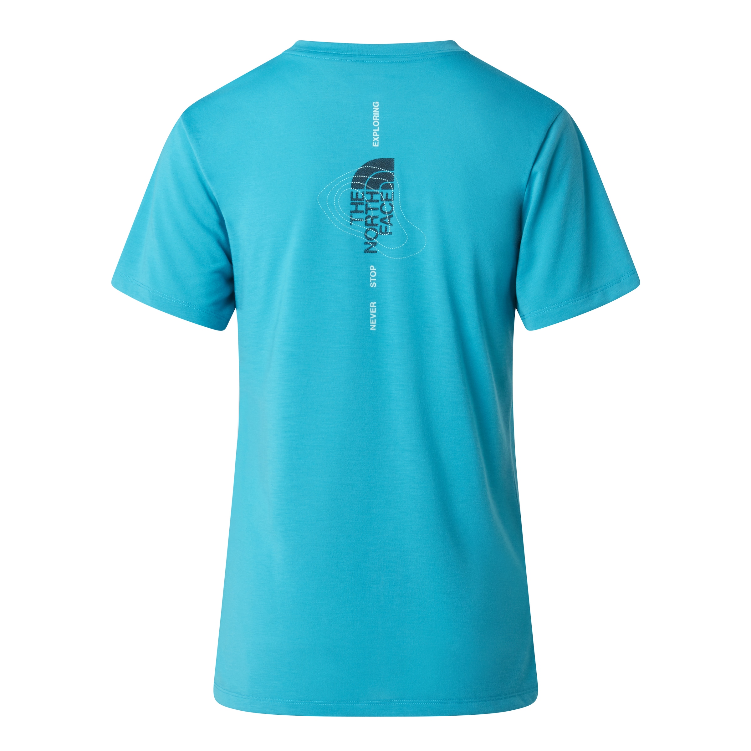 The North Face T-Shirt »W BITMAP LOGO SHORT SLEEVES TEE-GRAPHIC« sportlicher Stil, Kurzarm, für Sportmode und Outdoormode