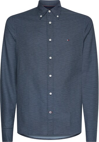 Tommy Hilfiger Langarmhemd »OXFORD MINI PRINT SF SHIRT«, mit Button-down-Kragen kaufen