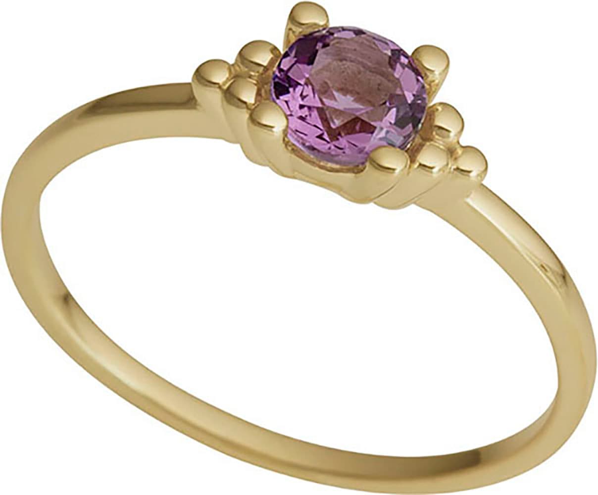 Fingerring »Schmuck Geschenk Gold 333 Damenring Goldring Edelstein Solitär«, mit Amethyst