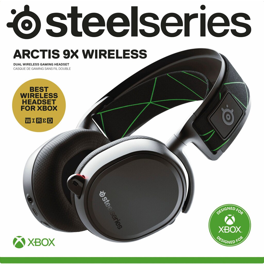 SteelSeries Gaming-Headset »Arctis 9X«, Bluetooth, Noise-Cancelling-True Wireless