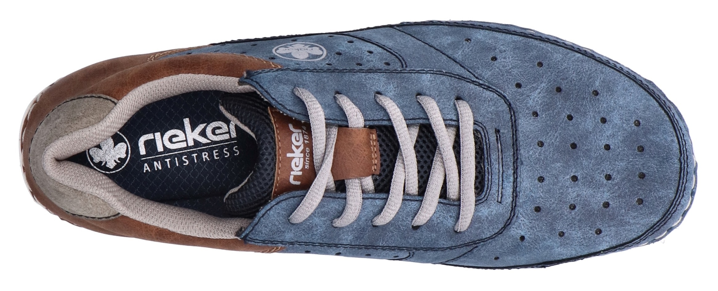 Rieker Sneaker, Schnürschuh, Halbschuh, Freizeitschuh mit MemoSoft-Innensohle