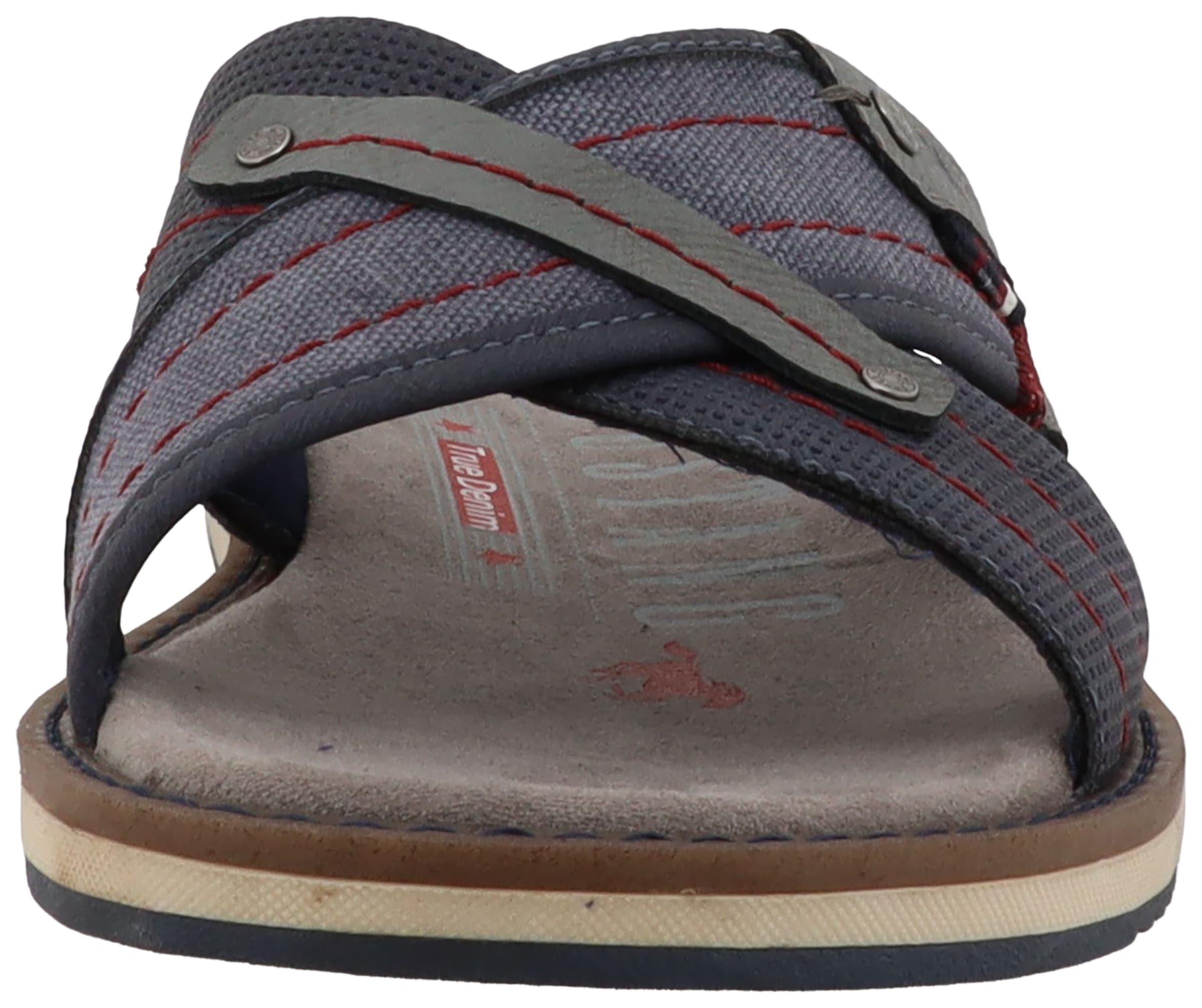 Mustang Shoes Pantolette »Agostino«  Schlupfschuh, Sommerschuh mit modischer Kontrastnaht