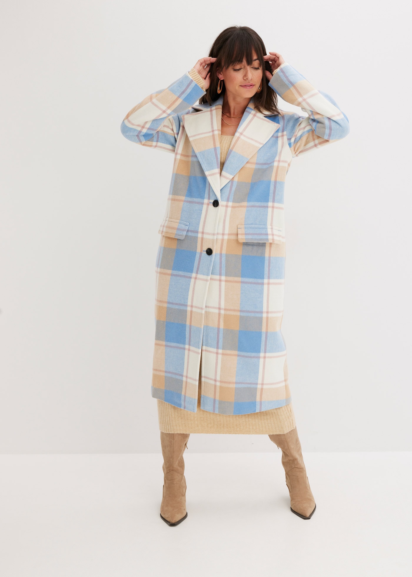 bonprix Langmantel »Oversize-Mantel n Wolloptik« Oversize-Mantel n Wolloptik