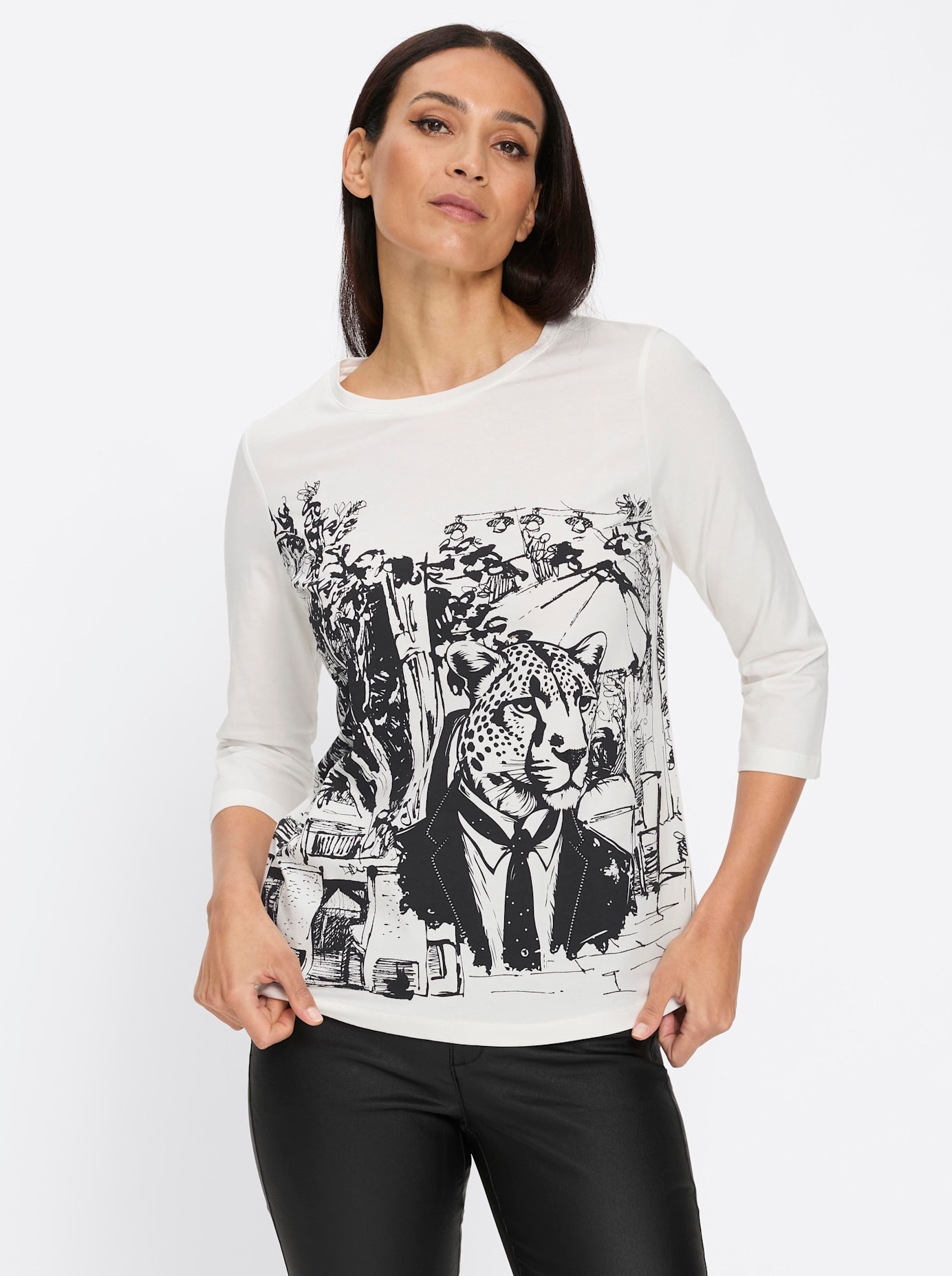 heine 3/4-Arm-Shirt »Druck-Shirt« 1