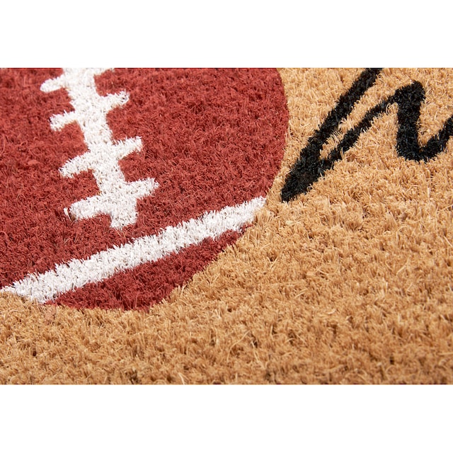 HANSE Home Fußmatte »Kokos Welcome Football Cursive«, rechteckig, Kokos,  Schmutzfangmatte, Outdoor, Rutschfest, Innen, Kokosmatte, Flur bestellen  online bei OTTO