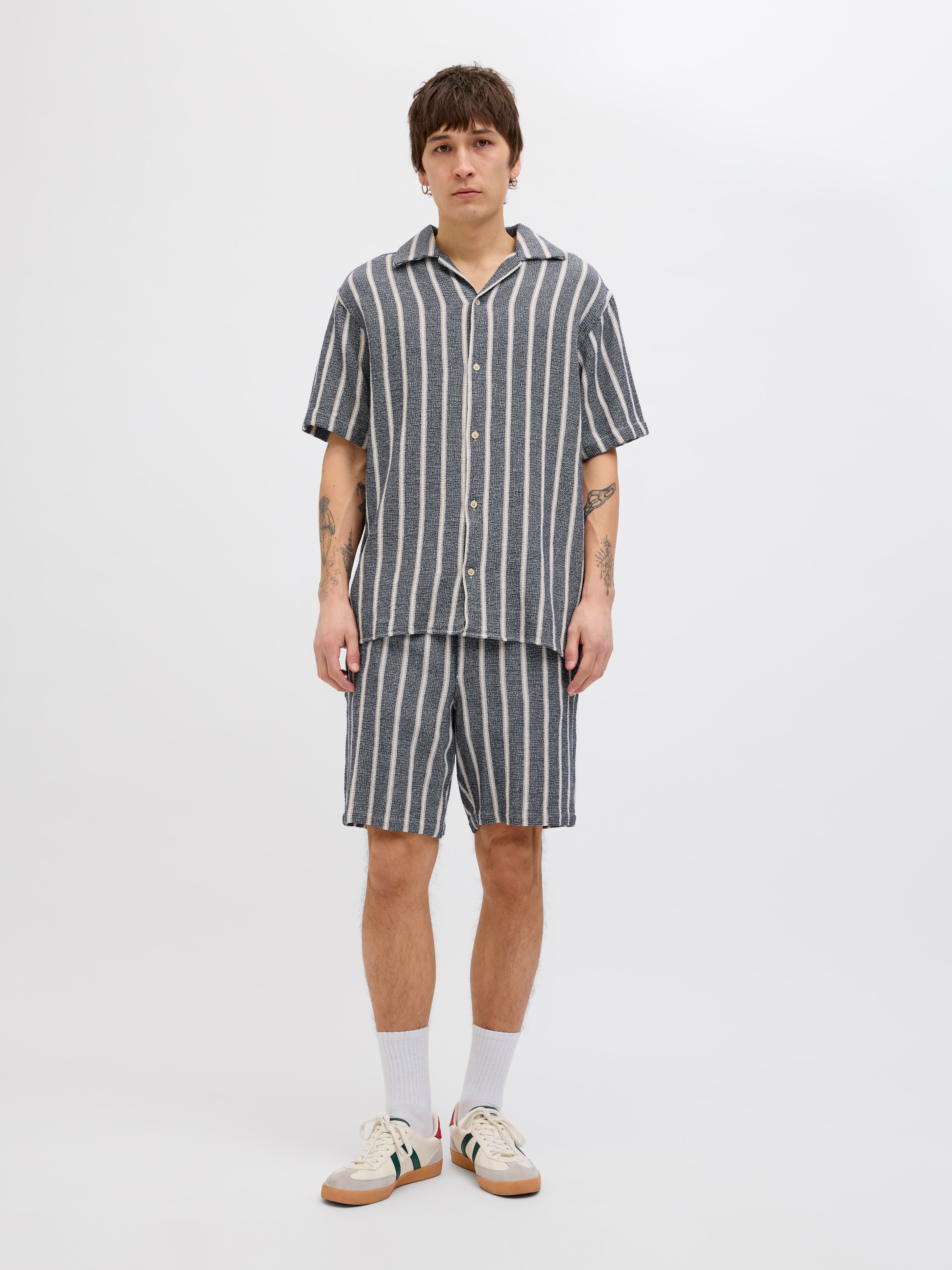 Jack & Jones Kurzarmhemd »JORCOBA STRIPE RESORT SHIRT SS SN«