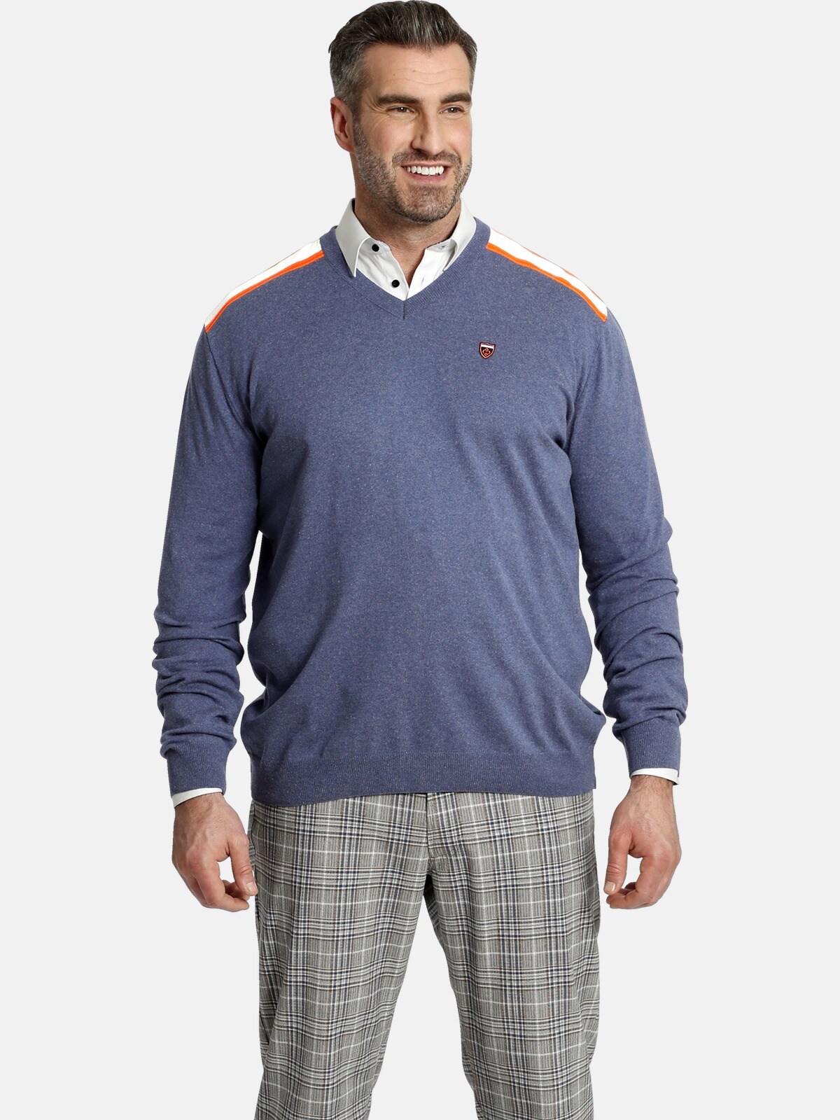 Charles Colby V-Ausschnitt-Pullover »EARL PERRYN«, sportlicher Strickpullover