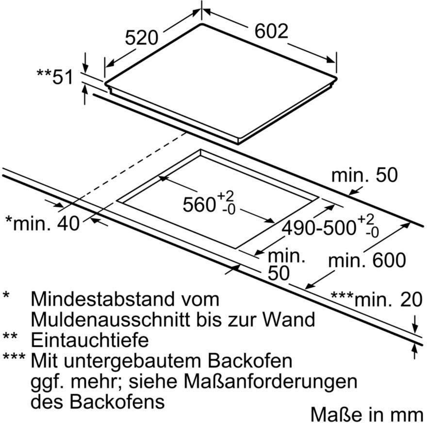 SIEMENS Flex-Induktions-Kochfeld von SCHOTT CERAN® »EX675LXC1E«