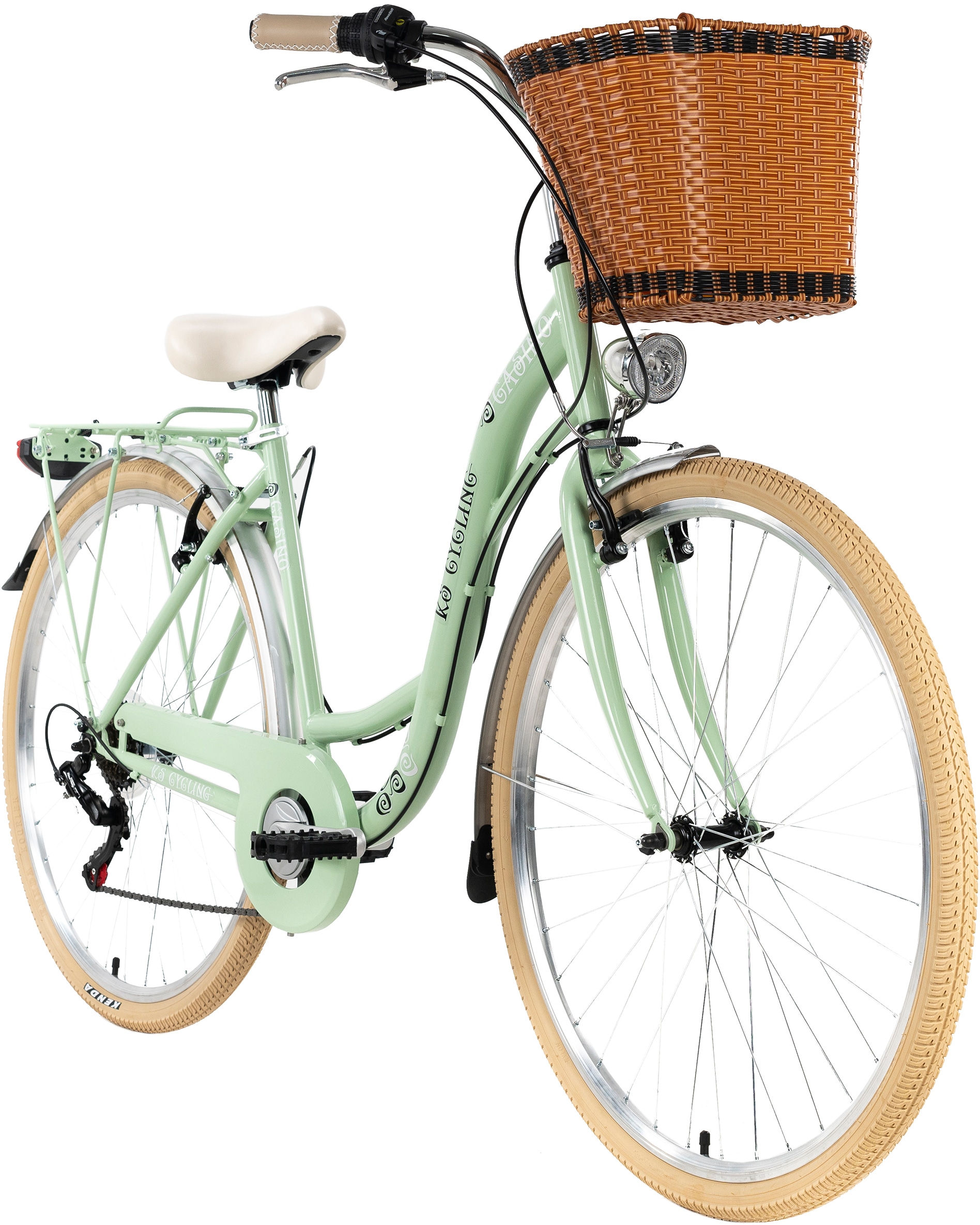 KS Cycling Cityrad »Casino«, 6 Gang, Shimano, Tourney Schaltwerk, Kettenschaltung, für Damen, Kettenschaltung