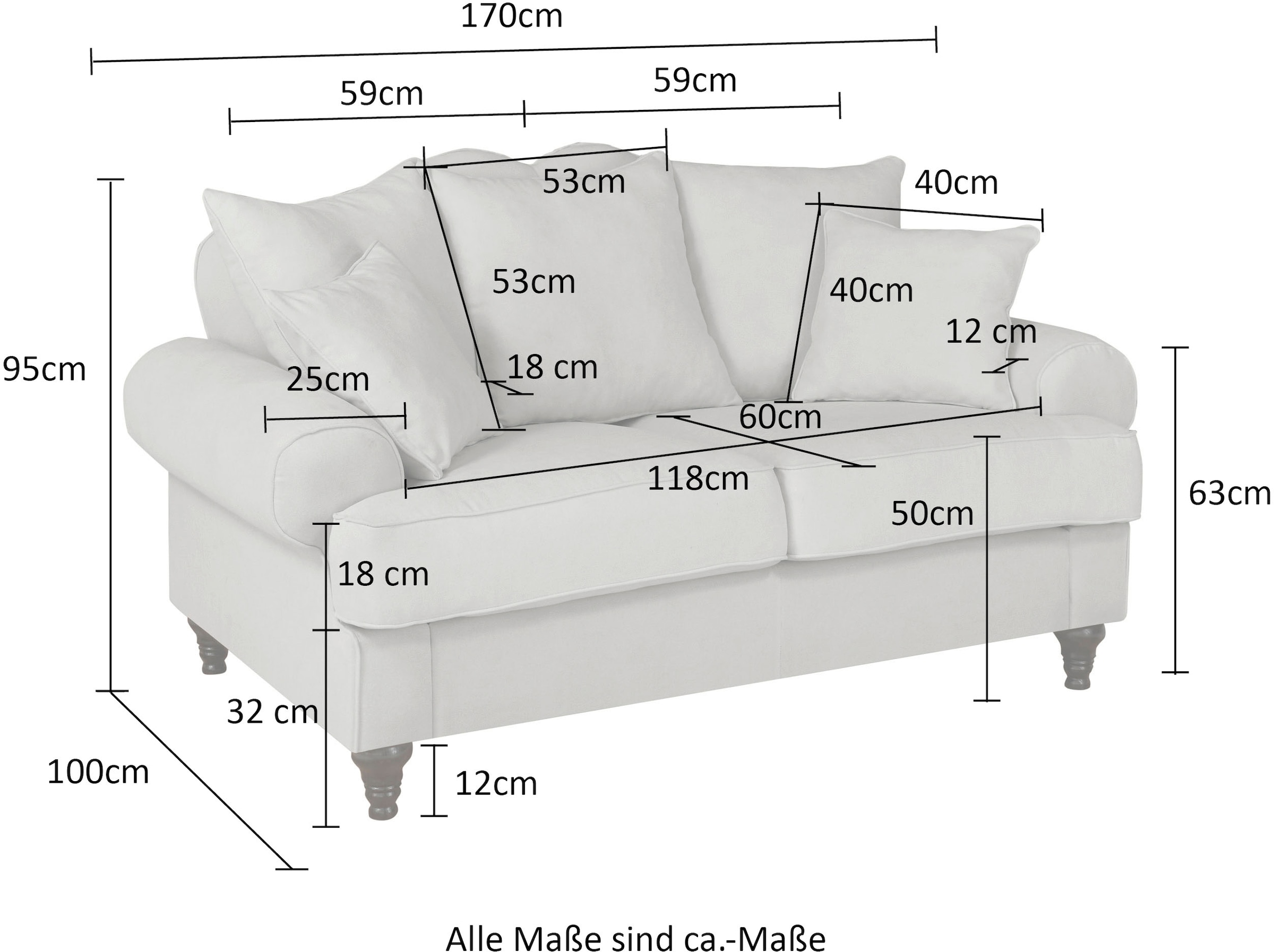 Home im »WESTMINSTER«, affaire OTTO 2-Sitzer mit Online Federkern-Polsterung Shop