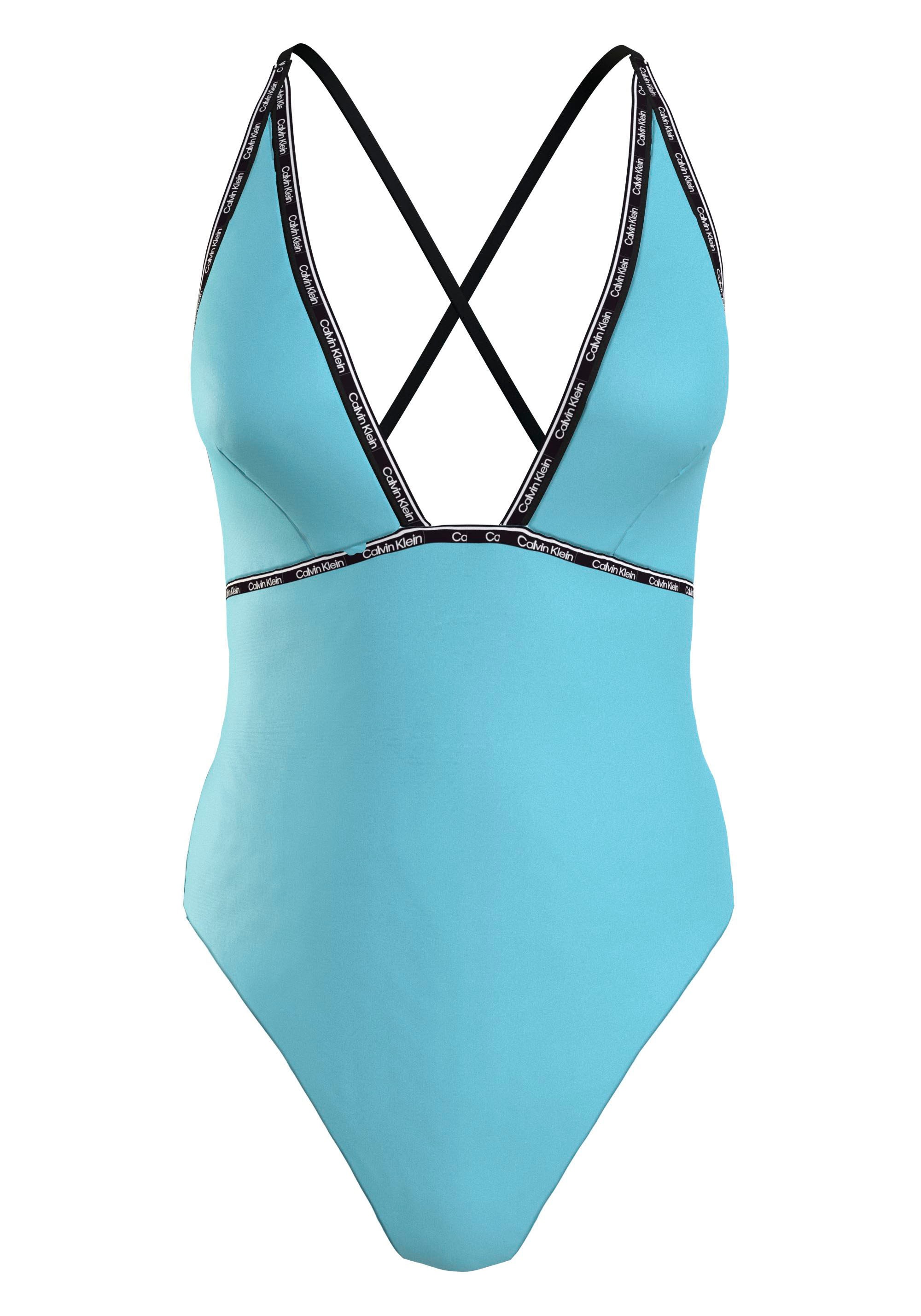 Calvin Klein Swimwear Badeanzug »PLUNGE ONE PIECE«, mit tiefem Ausschnitt kaufen
