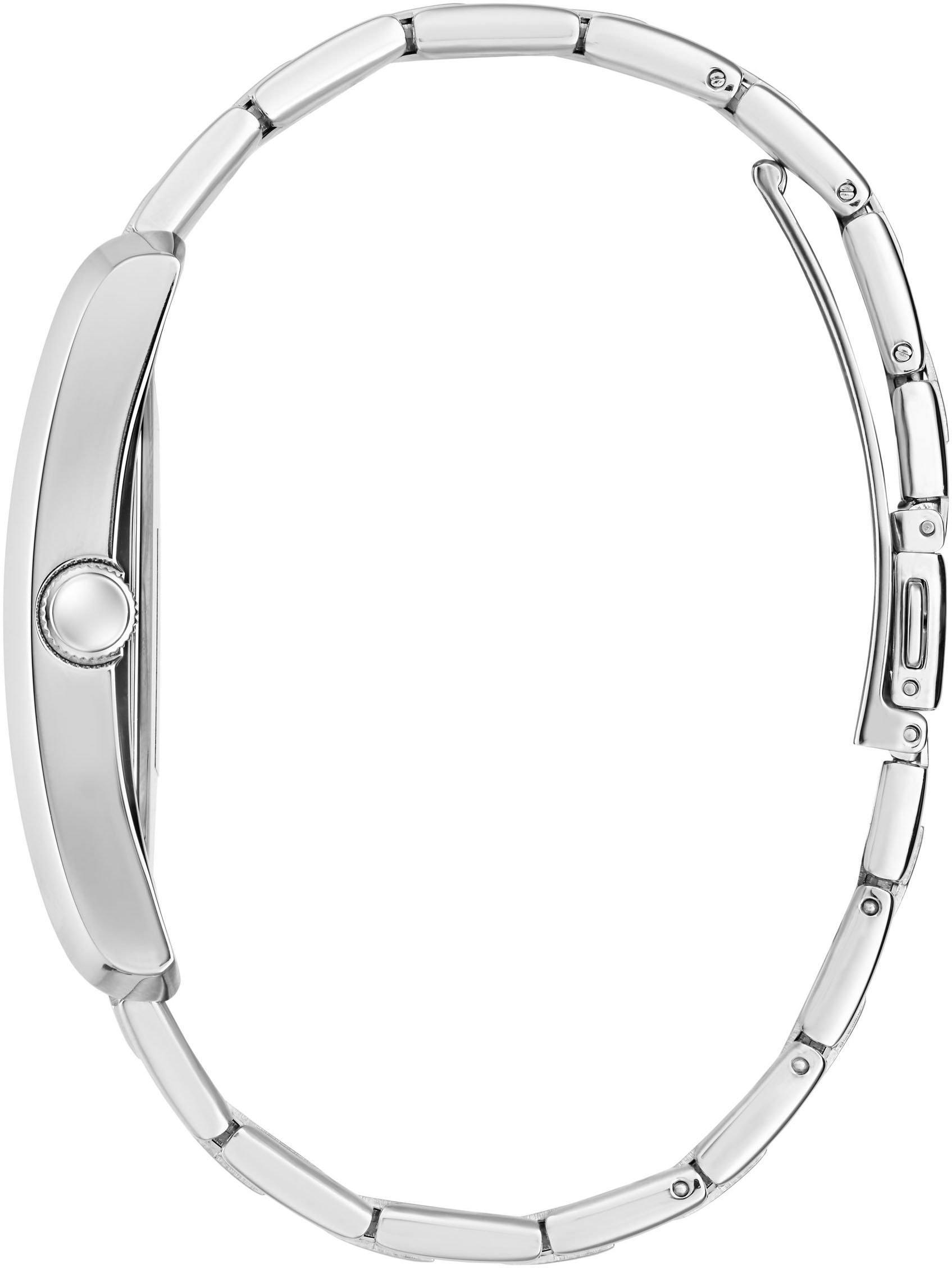 Guess Quarzuhr »CLYDE« Armbanduhr, Herrenuhr, Edelstahlarmband