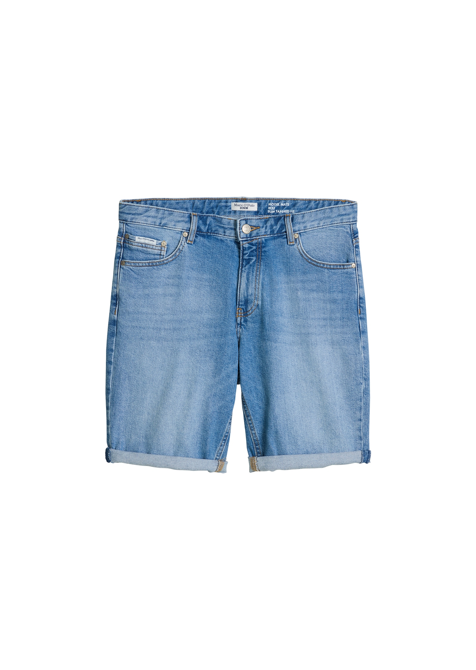 Marc O'Polo DENIM Jeansshorts »Model Mats tapered fit aus Bio-Baumwoll-Mix«