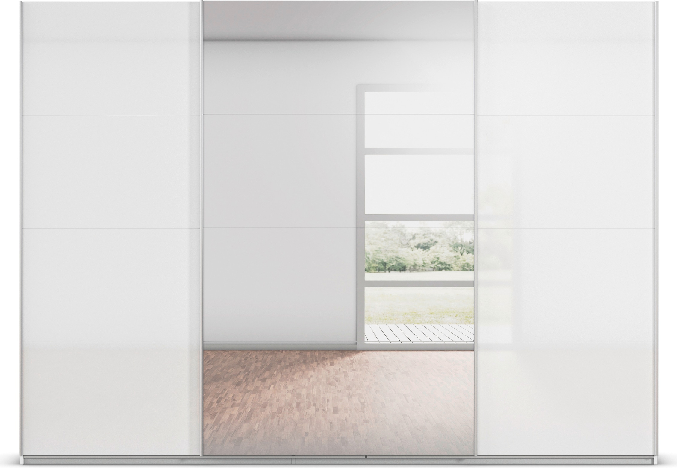 rauch Schwebetürenschrank »Kleiderschrank Schrank Garderobe AGORDO«, Top Innenausstattung, in 4 Breiten und 2 Höhen MADE IN GERMANY