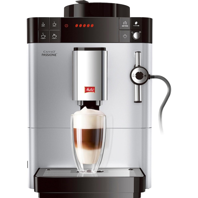 Melitta Kaffeevollautomat »Passione® One Touch F53/1-101, silber«,  Tassengenau frisch gemahlen, Service-Taste für Entkalkung & Reinigung jetzt  im OTTO Online Shop