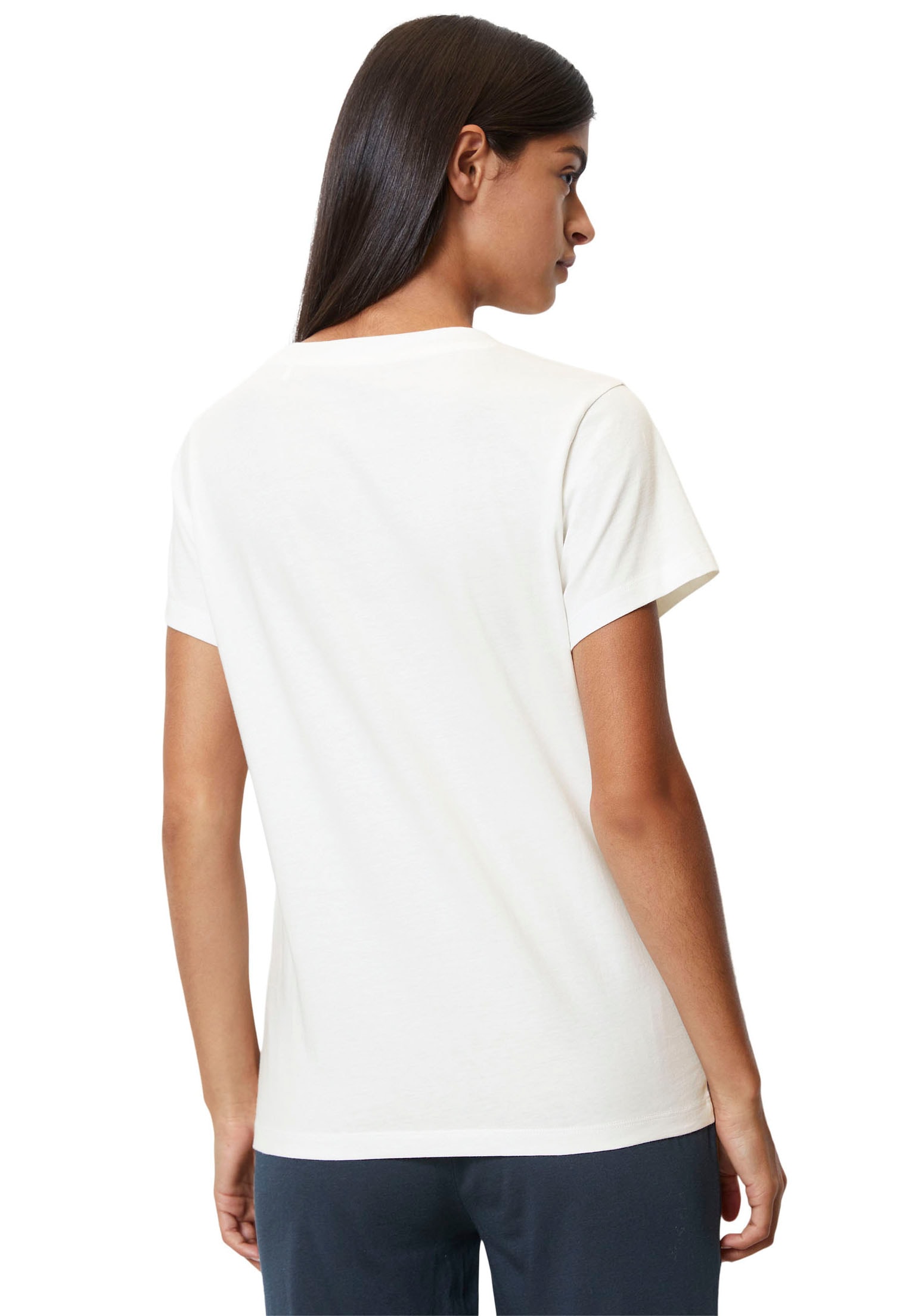 Marc O'Polo Unterziehshirt »Mix & Match Cotton-Woven«, mit Logoprint auf der Brust