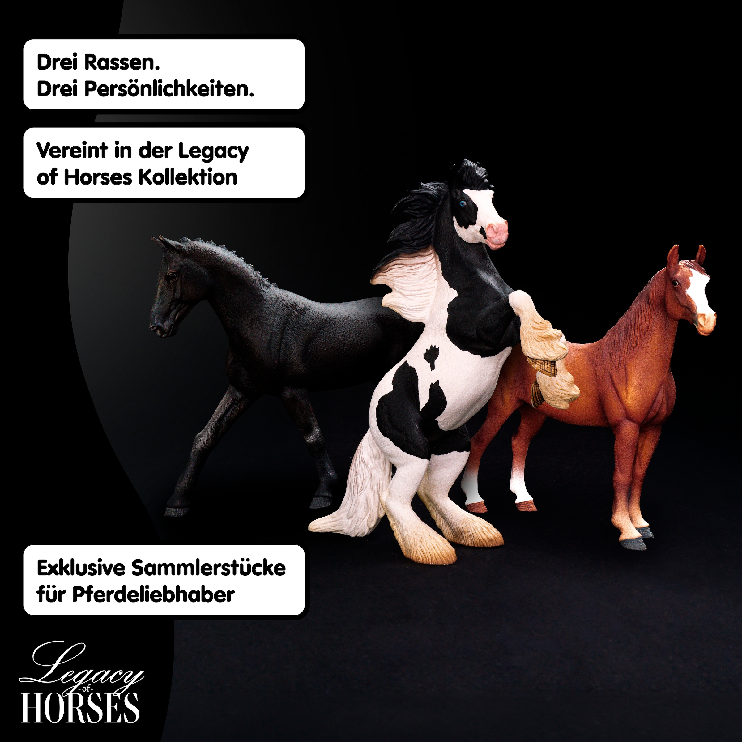 Schleich® Spielfigur »Legacy of Horses, Thunder Tinker Wallach, 1:12 (72263)« Sammelfigur für Erwachsene, Höhe: ca. 27 cm