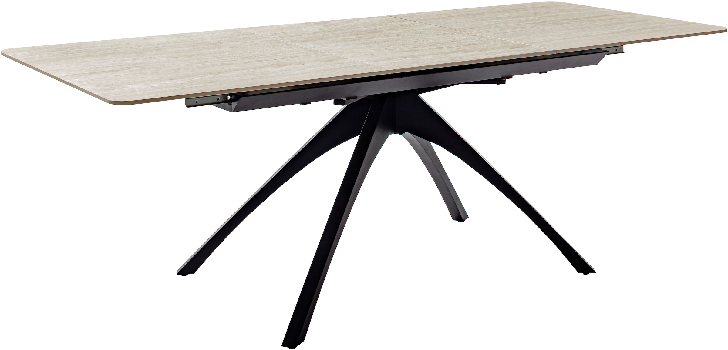 MCA furniture Esstisch »CERRITO Auszugtisch 160-220 cm - marmoriert«, (1 St.), Keramik,Metall,Synchronauszug,ausziehbar,8-10 Personen