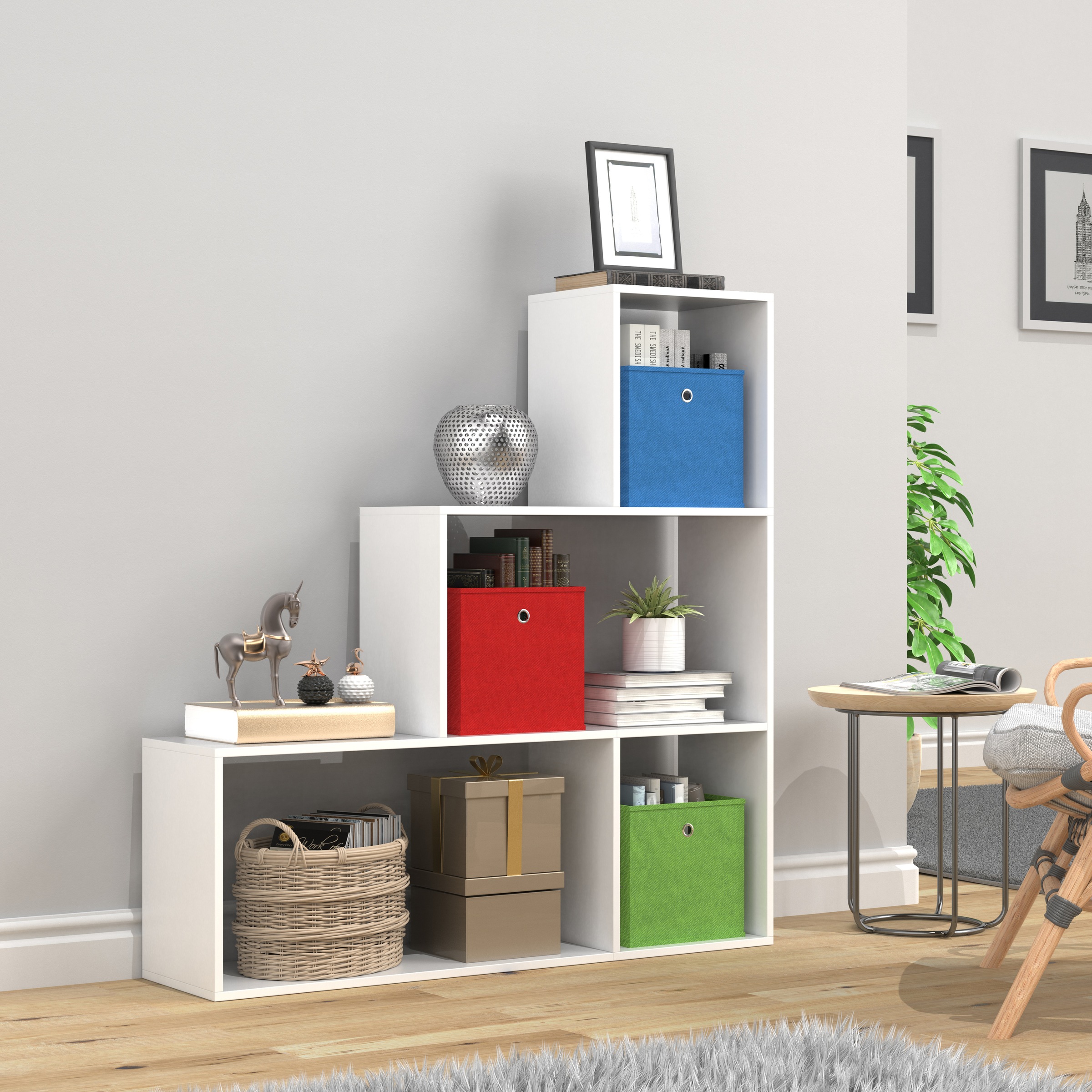 VCM Standregal »Holz Regal Raumteiler Standregal Bücher Dubila M«