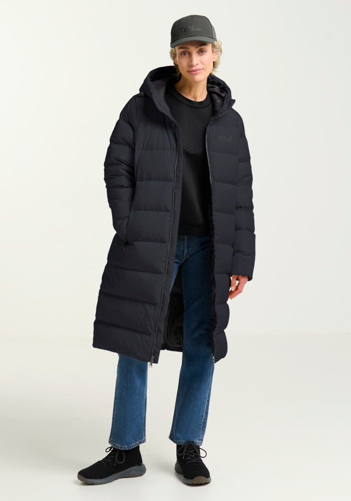 Jack Wolfskin Daunenmantel »FROZEN PALACE COAT W RDS« Daunenmantel, warm, winddicht und wasserabweisend