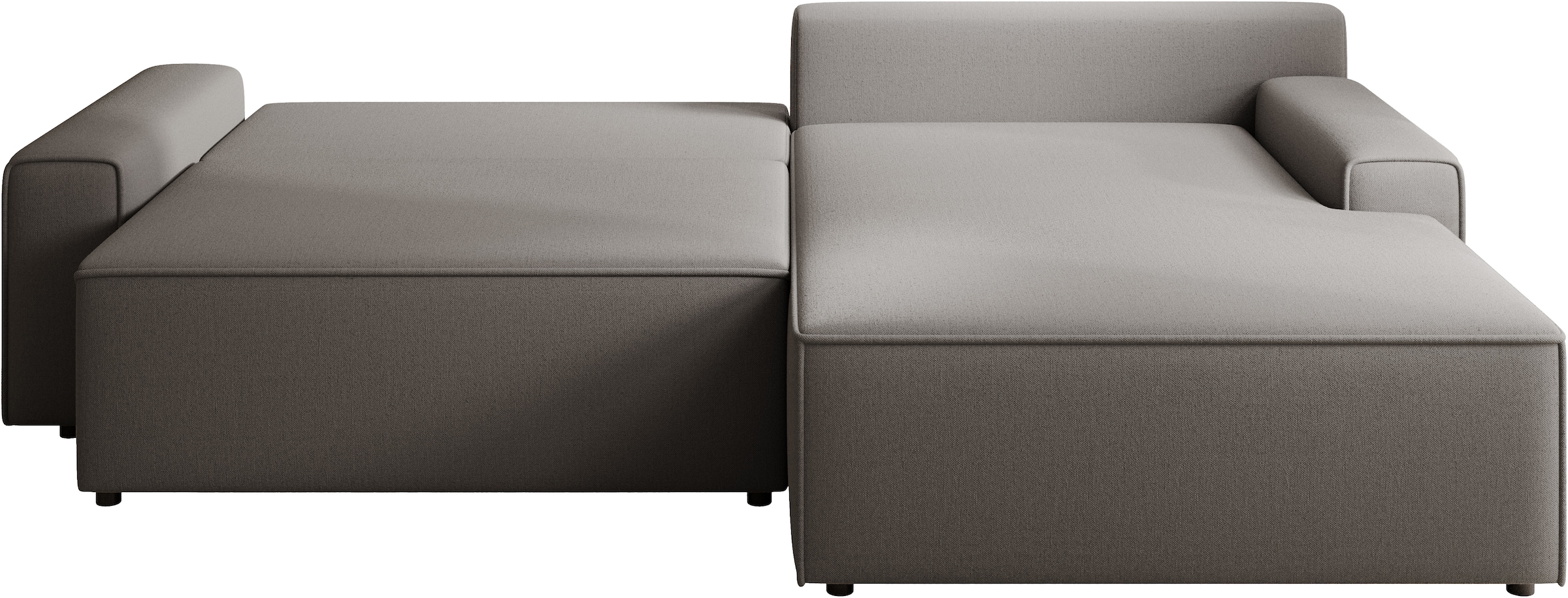 TRENDMANUFAKTUR Ecksofa »Challenge, Schlafsofa mit Bettkasten, Couch in L-Form, Breite 245 cm«, Recamiere beidseitig montierbar, auch in trendigem Cordstoff