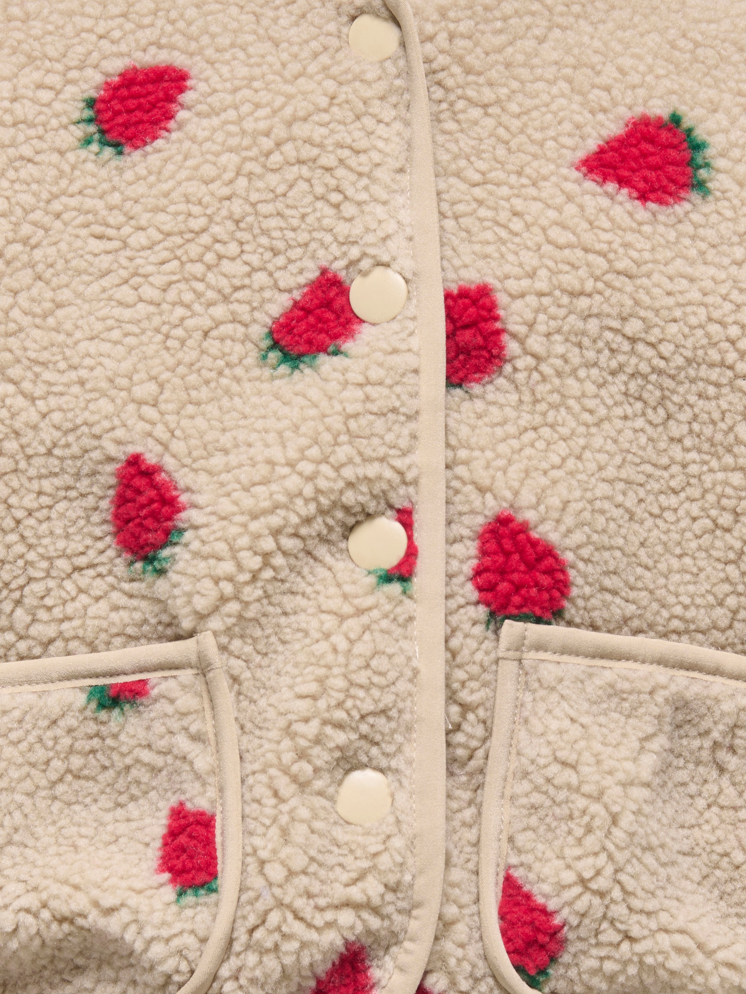 KIDS ONLY Fleecejacke »KMGHOKY L/S TEDDY JACKET OTW NOOS« ohne Kapuze