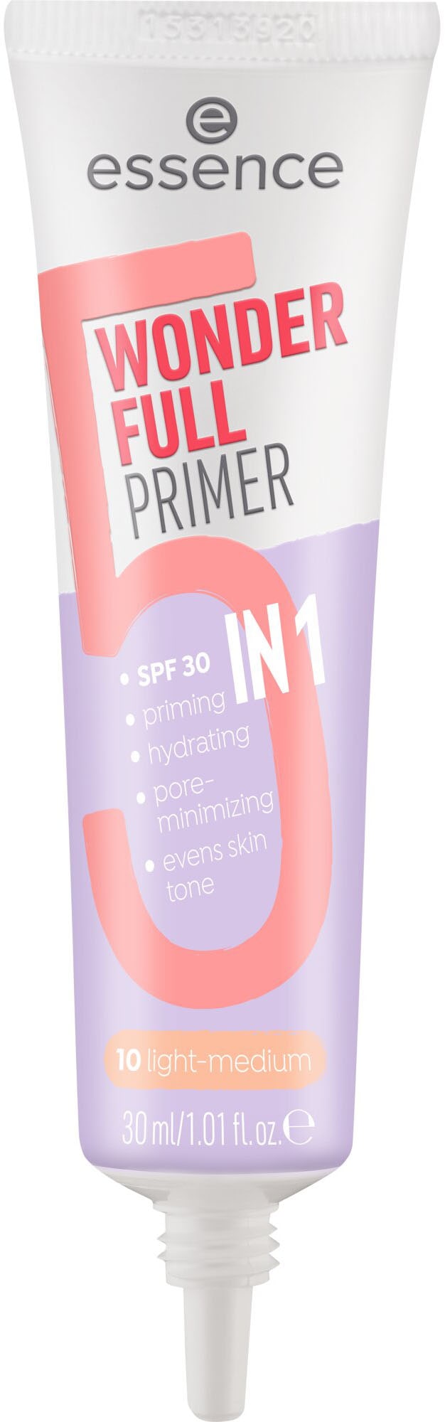Essence Primer »WONDER FULL PRIMER 5 IN 1«, (Set, 3 tlg.), Sorgt für einen matten Airbrush-Look und schützt mit LSF 30.