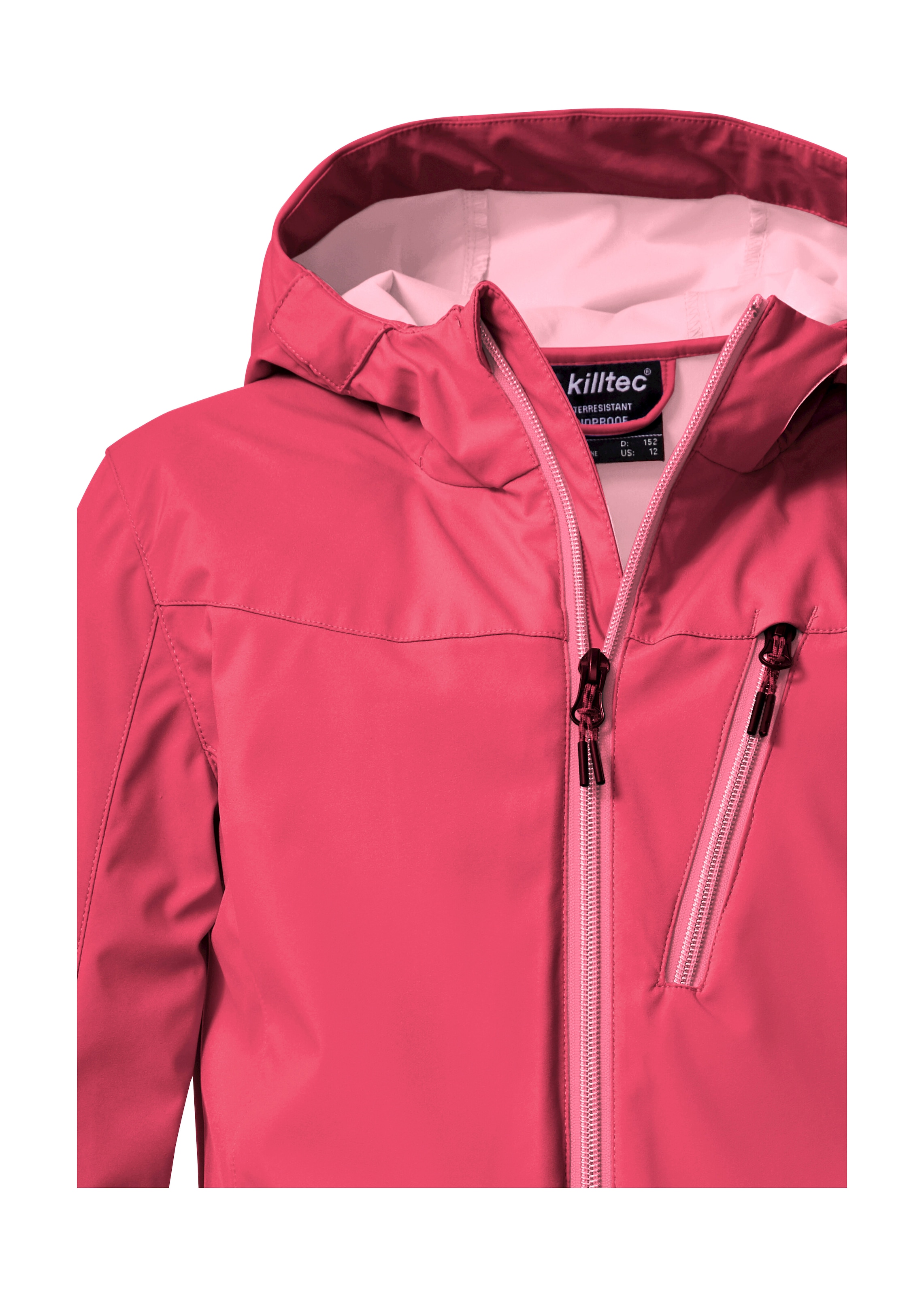 Killtec Softshelljacke »KOS 235 GRLS SFTSHLL JCKT«, Wind- u. wasserabweisende Kinder-Softshelljacke, 10.000 mm Wassersäule